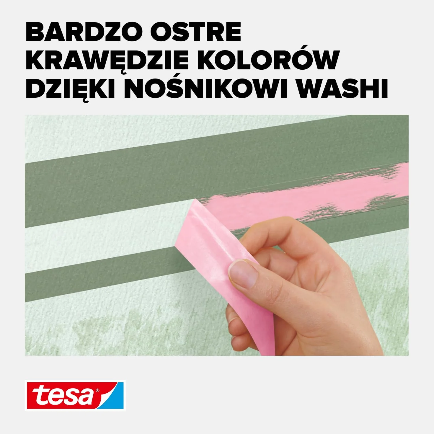 tesa taśma malarska do stosowania na tapetach i innych delikatnych powierzchniach - cienka taśma maskująca do precyzyjnego zabezpieczania delikatnych powierzchni wewnątrz pomieszczeń - 25m x 38mm