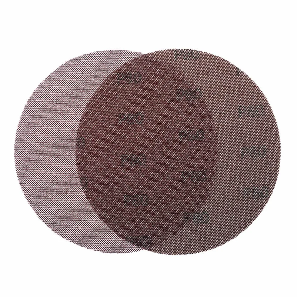 7-calowy 180 mm siatkowy materiał ścierny bezpyłowy Papier ścierny do szlifowania pętli na sucho zapobiegający blokowaniu się papieru ściernego 80 do 320 Grit (opakowanie 15 szt.), h, 180
