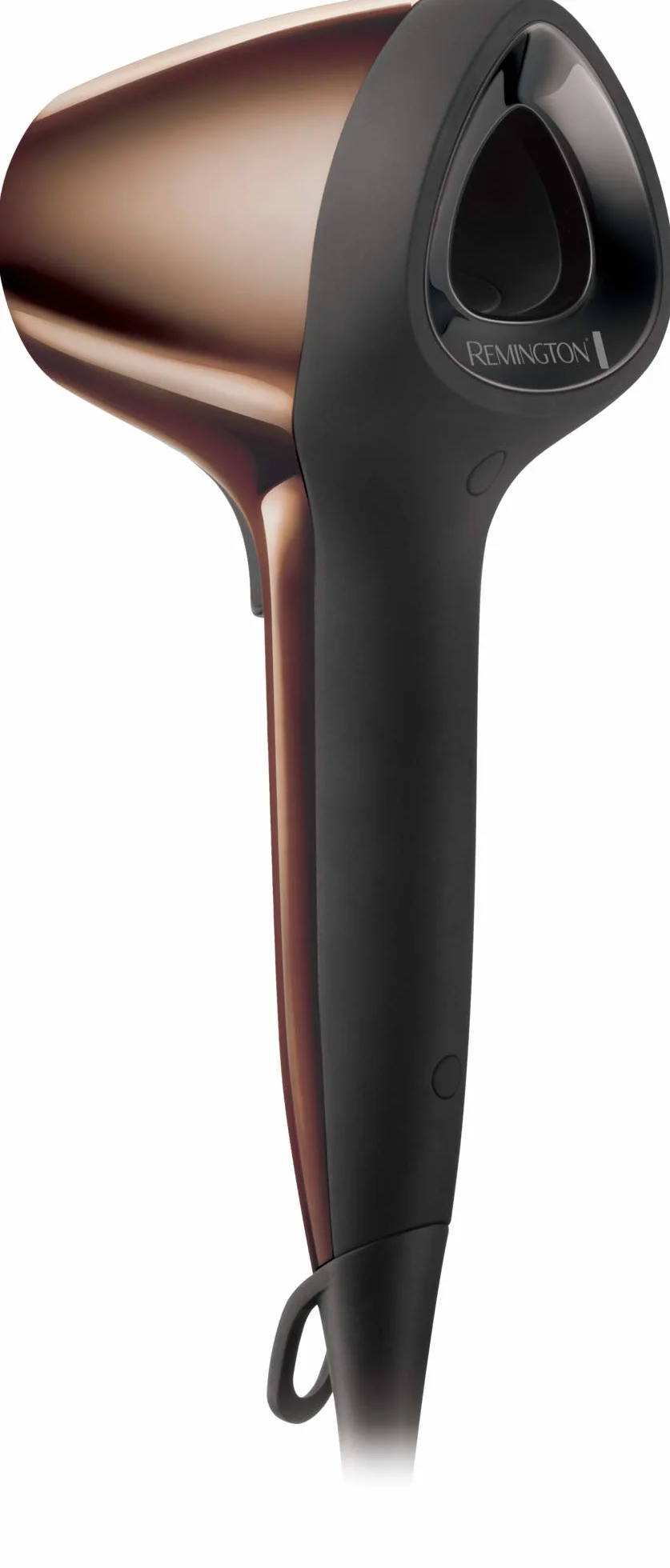 Remington suszarka do włosów z jonizacją, z krótką dyszą, przepływ powietrza 3D, 2 koncentratory i dyfuzor, zimny nawiew, mata antypoślizgowa, przewód 3m, moc 1800W, brązowo-czarna, Air3D Bronze D7777