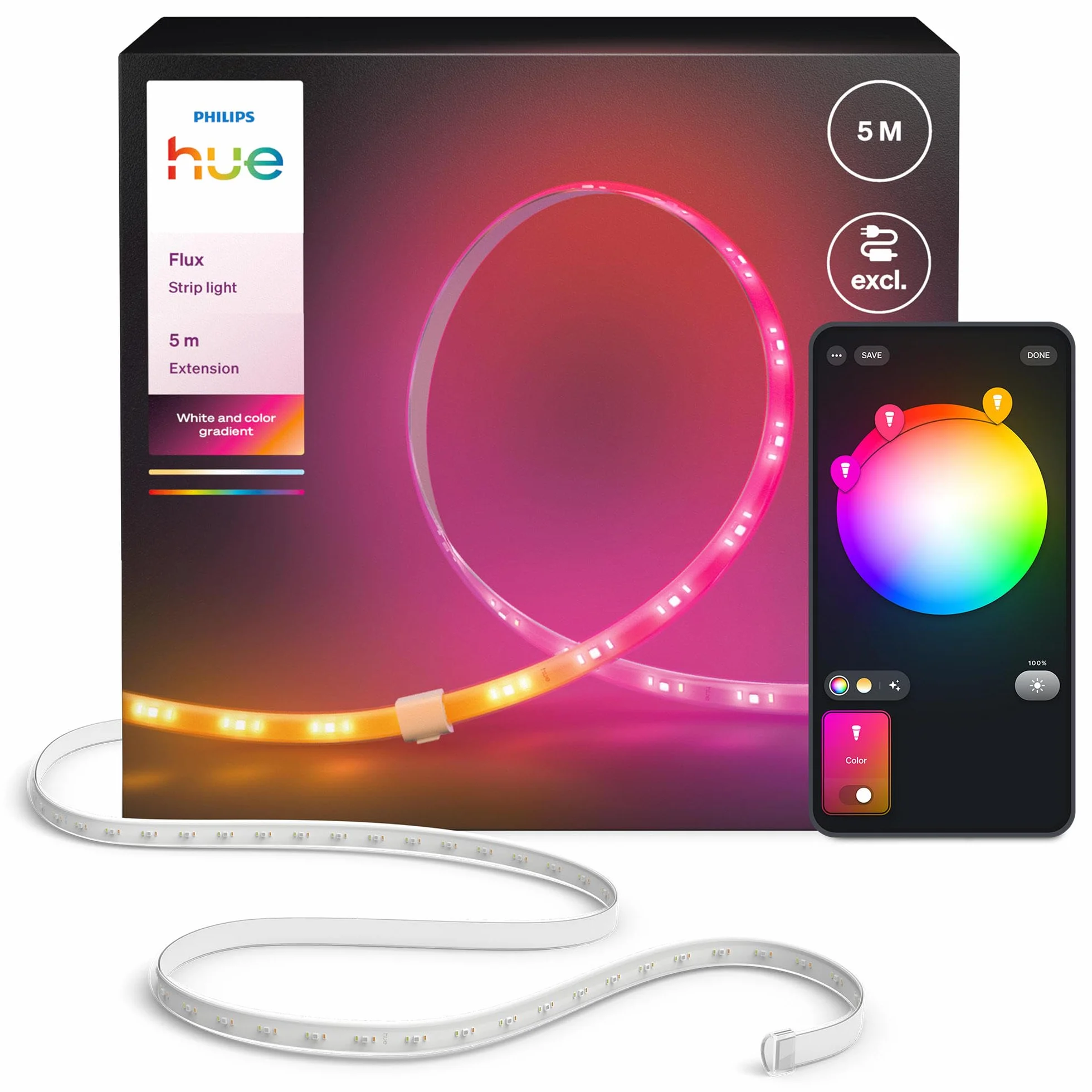 Philips Hue Flux 5-Meter LED Strip Light Extension
