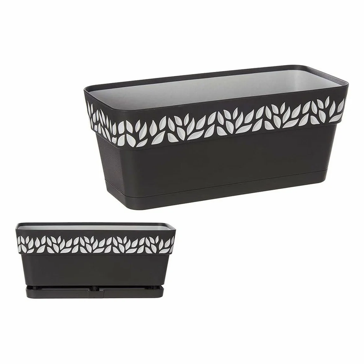 Stefanplast Skrzynka na kwiaty Opera Cloe 30 cm szara