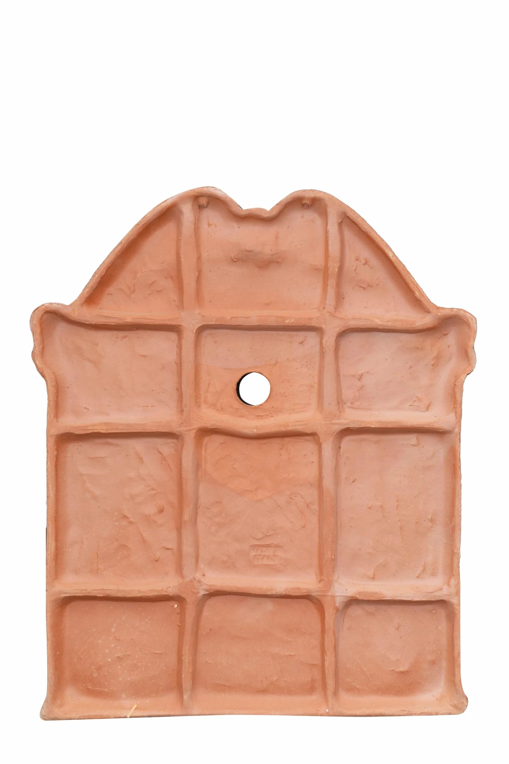 Biscottini Fronton do zewnętrznej fontanny ogrodowej L37xPR3xH47 - Toskańska terakota meble ogrodowe - front do fontanny ogrodowej - meble ogrodowe wyprodukowane we Włoszech