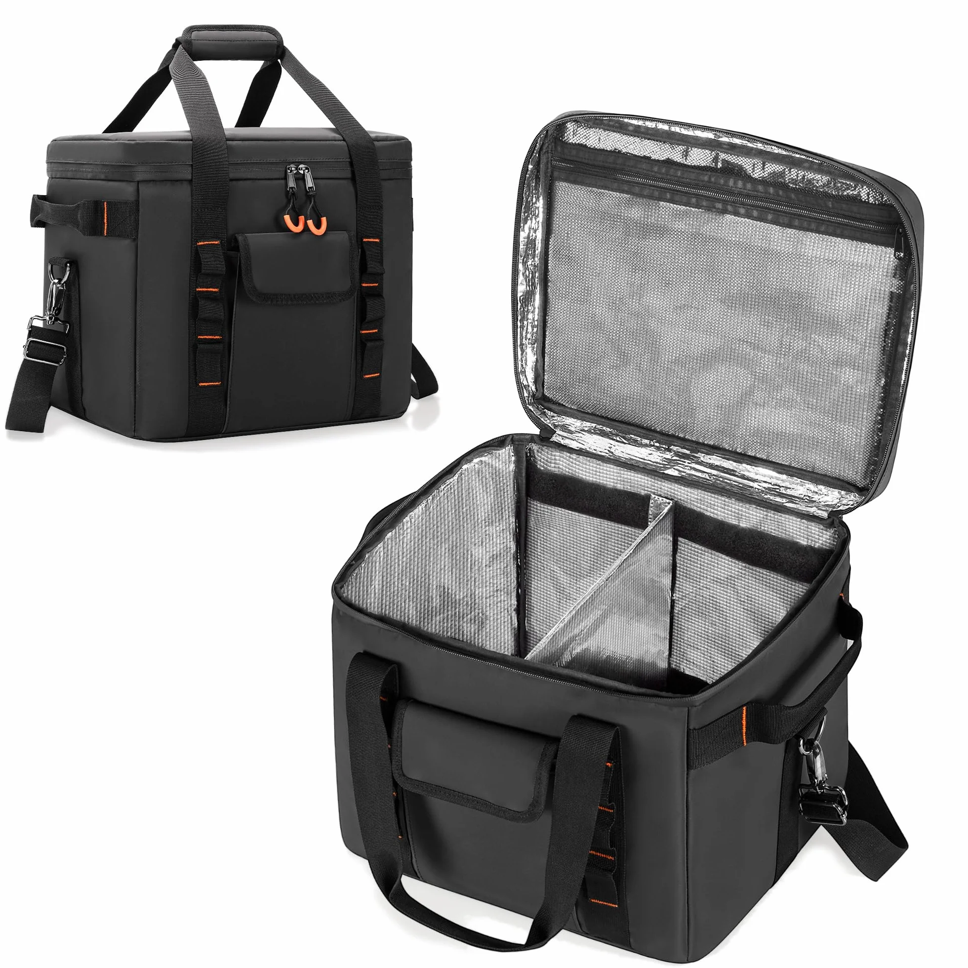 Trunab Odporna na wilgoć torba transportowa do Jackery Explorer 300/500/1000/1000 Pro ECOFLOW River2/River2 Pro/River2 Max, czarny