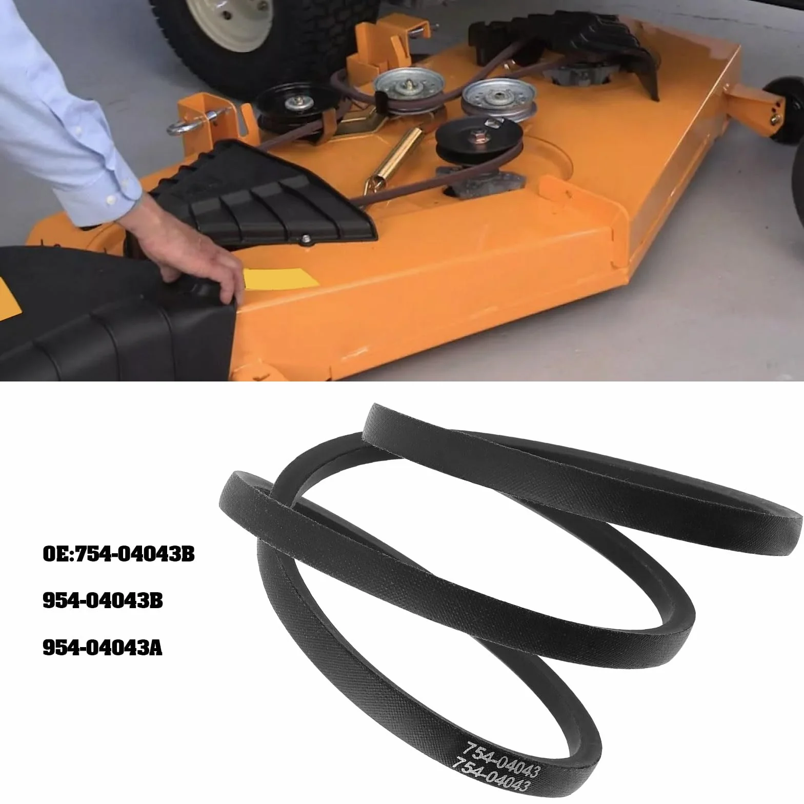 Create idea 1 x pasek napędowy do kosiarki 954-04043, 754-04043, długość 140 cm szerokość 1,2 cm kompatybilny z Troy-Bilt XP RZT50 RZT42, kompatybilny z Cub Cadet RZT-17 RZT-22