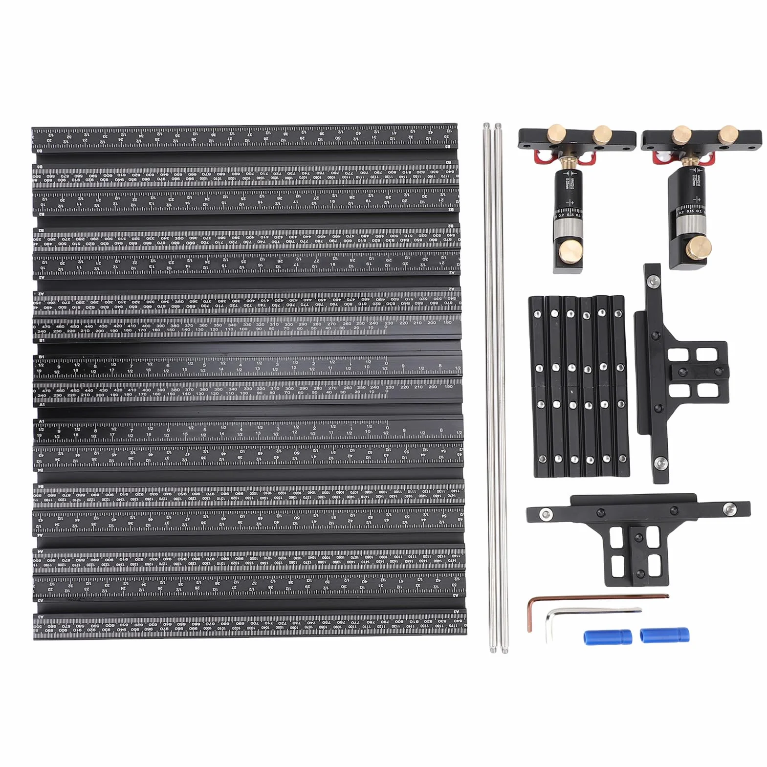 Track Saw Parallel Rail Guide Kit Pasuje do Festo ze stopu aluminium Stały przewodnik Rail Wspornik pomocnicze narzędzia do elektrycznej piły tarczowej