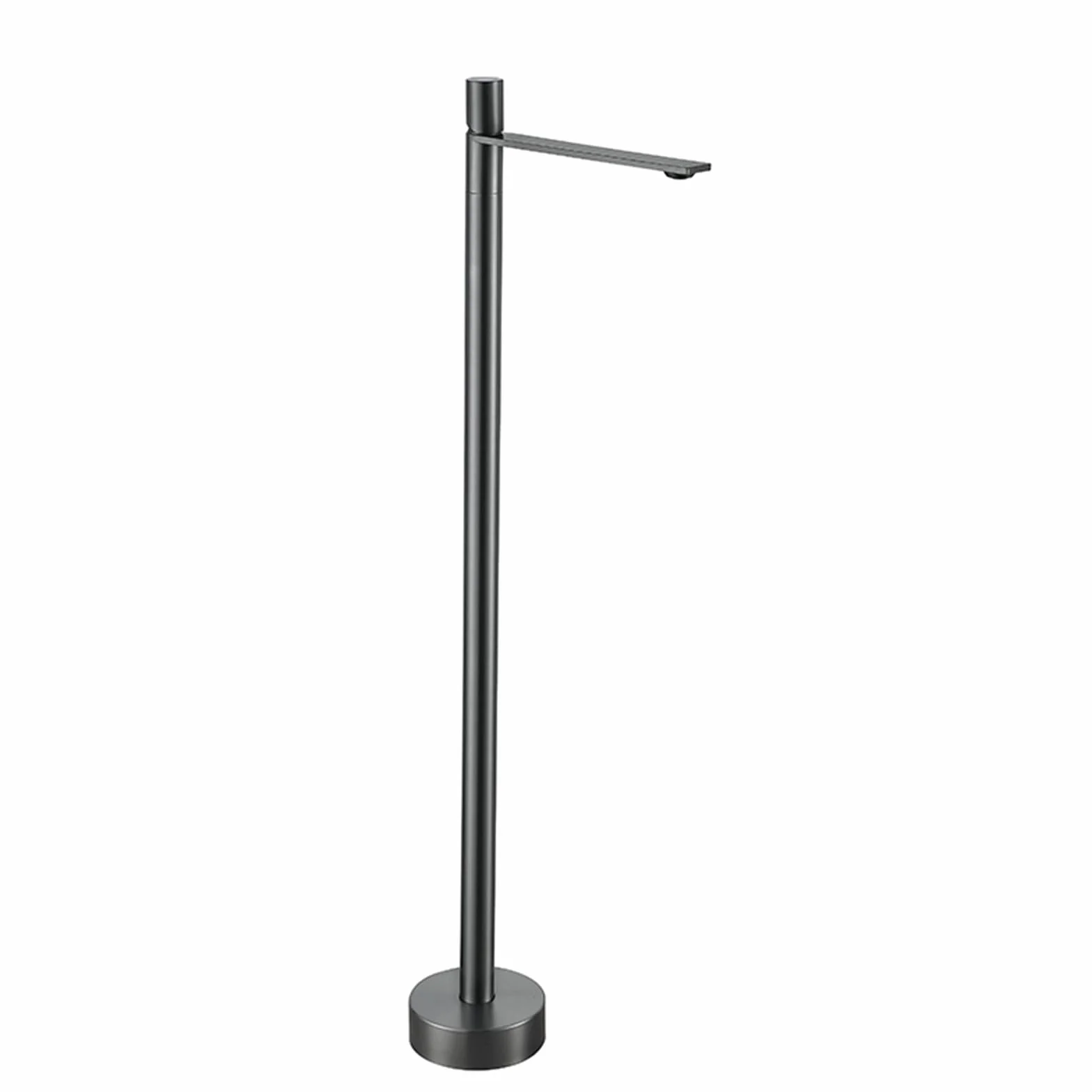 Bateria umywalkowa łazienkowa stojąca bateria wannowa stojąca bateria stojąca kran gorąca i zimna mosiądz wolnostojąca bateria łazienkowa montowana na podłodze krany wannowe szare
