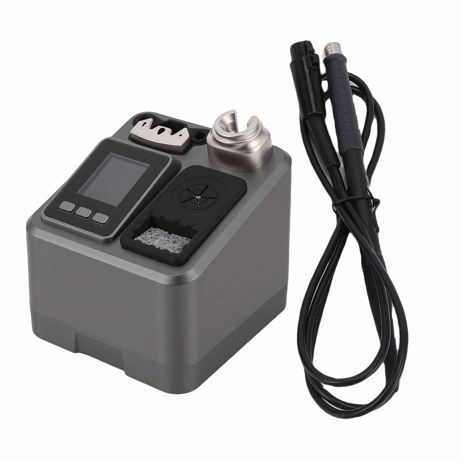 Stacja Lutownicza 120 W, Inteligentna Kontrola Temperatury z PID, Wyświetlacz LCD, Cyfrowa Stacja Lutownicza LED, Antystatyczna, Szybkie Nagrzewanie 2 Sekundy, do Uchwytów T115 (Przepisy