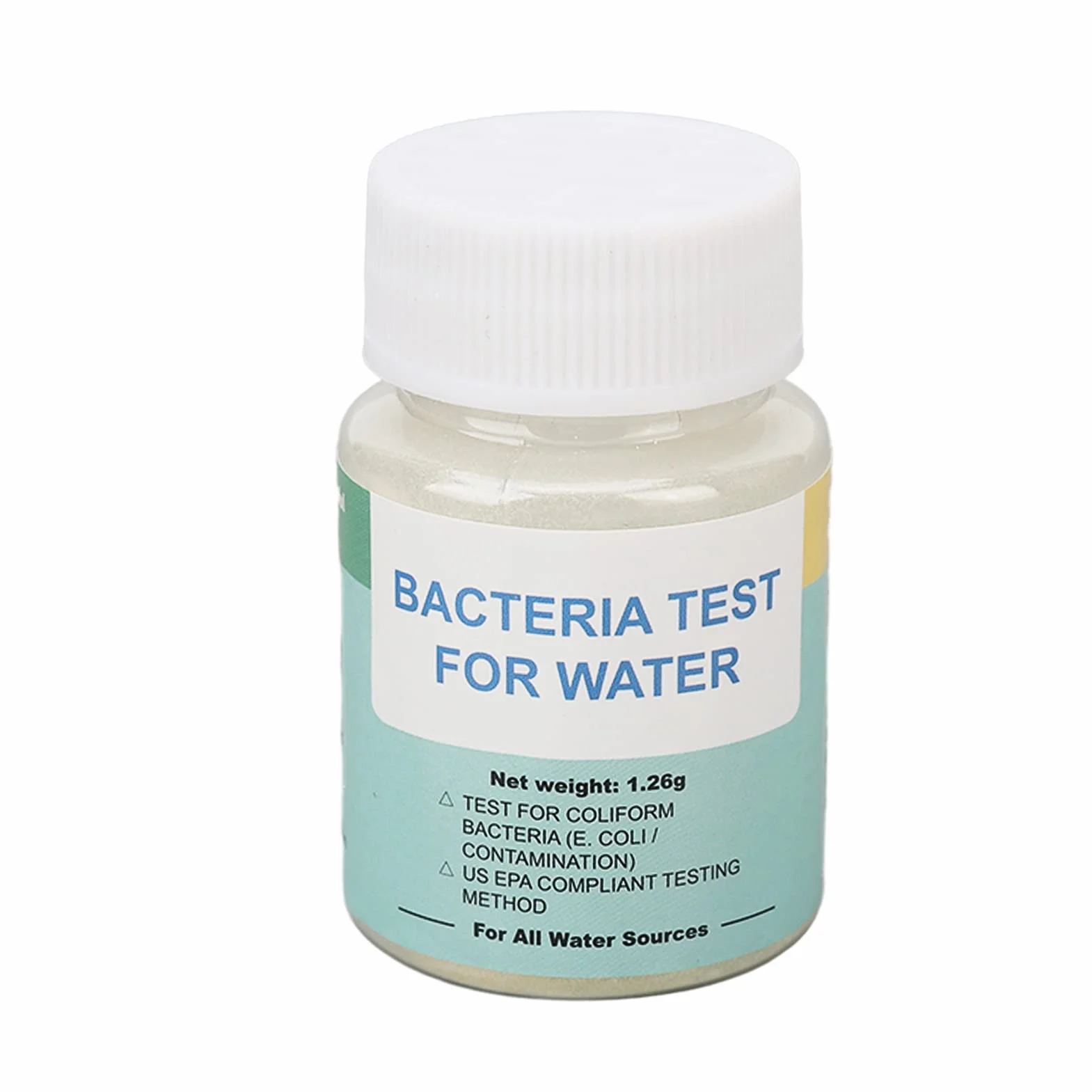 Zestaw do testowania wody pitnej, proszek testowy do bakterii Coliform dla wody z kranu, basenu, akwarium