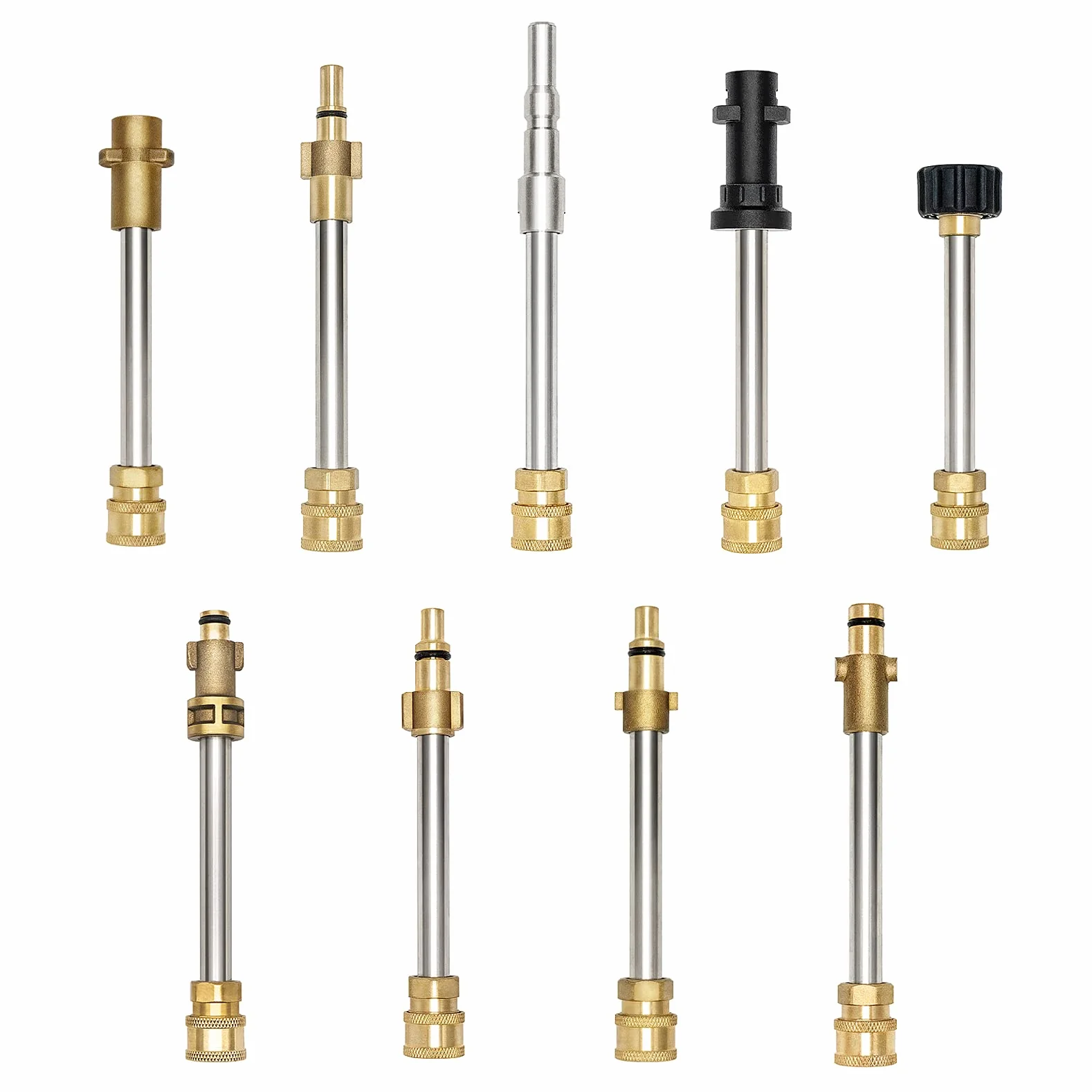 Fai Top Adapter do myjki wysokociśnieniowej, szybkozłącze 1/4", gwint wewnętrzny, adapter do lancy z pianki śnieżnej, złączki do pistoletu Karcher HD (M22 14 mm)
