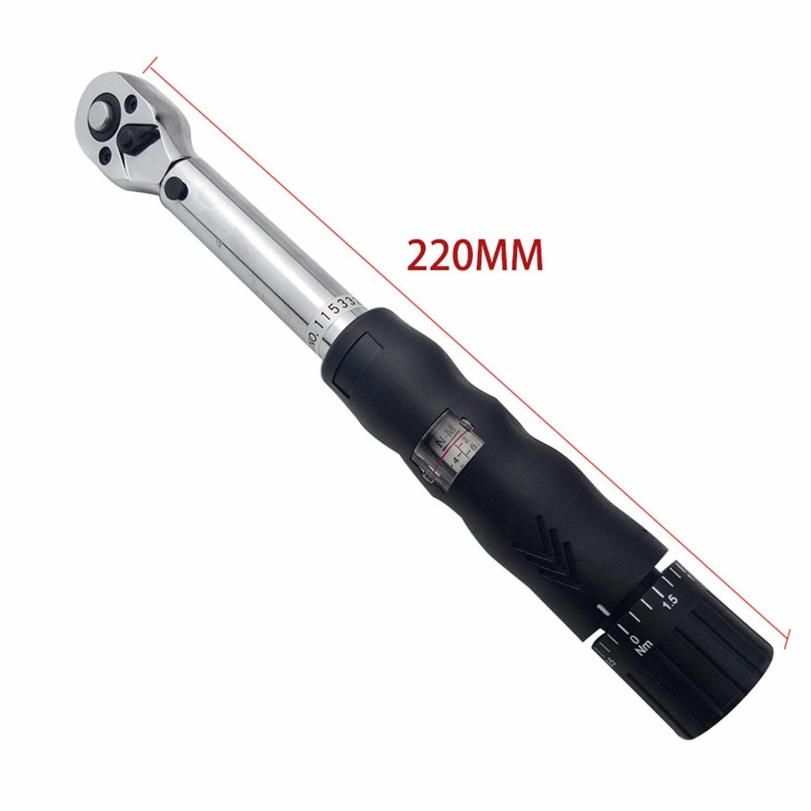 Klucz dynamometryczny, 1/4 inch Wyświetlacz Regulowany 2-1 4nm. Zestaw narzędzi do obrotu Zestaw narzędzi do naprawy rowerów narzędzia do naprawy rowerów narzędzie do naprawy zestawu z pudełkiem