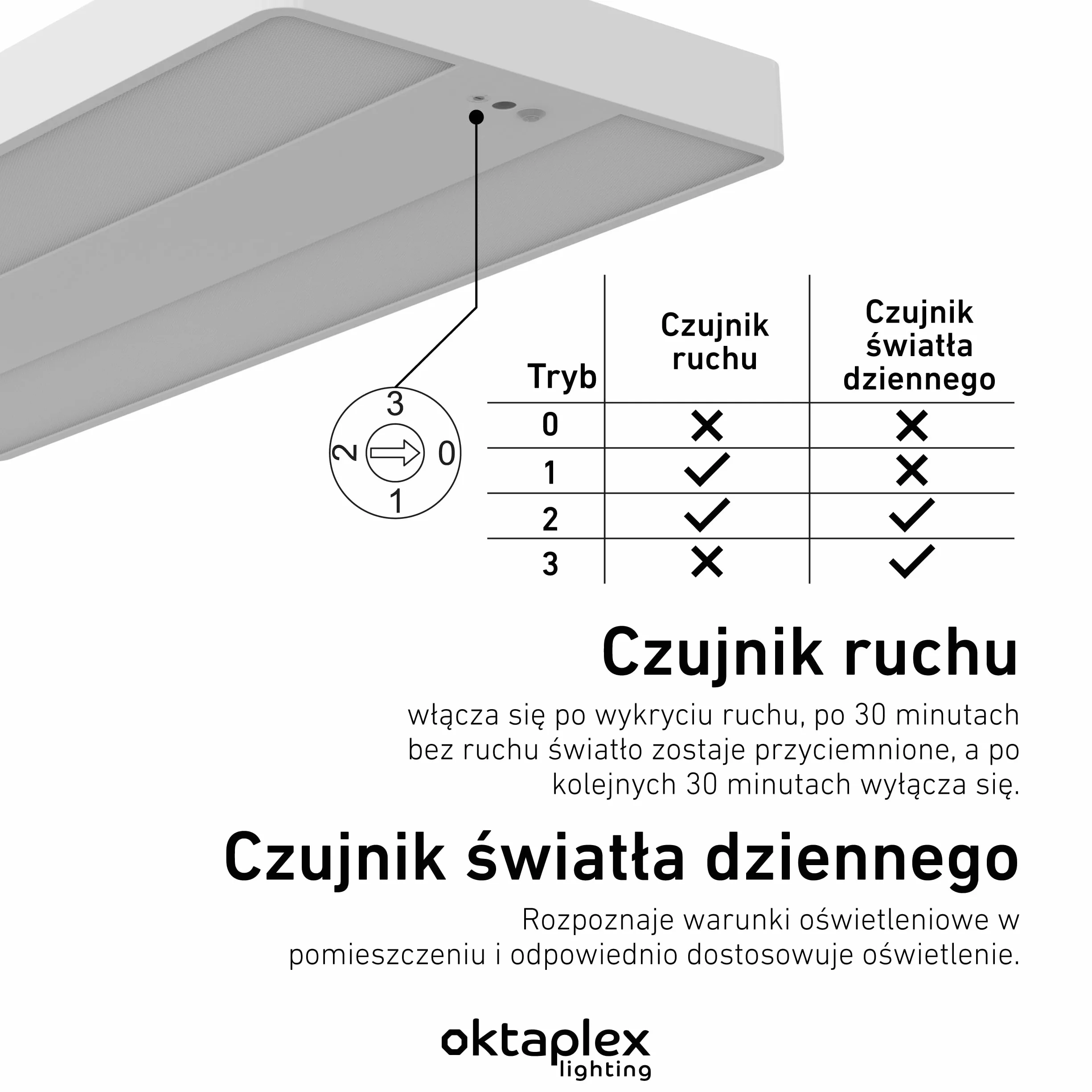 Oktaplex biurowa lampa stojąca Lyse ściemniana z czujnikiem neutralna biel 4000 K aluminiowa lampa stojąca 10400 lm światło dzienne reflektor sufitowy biały 80 W