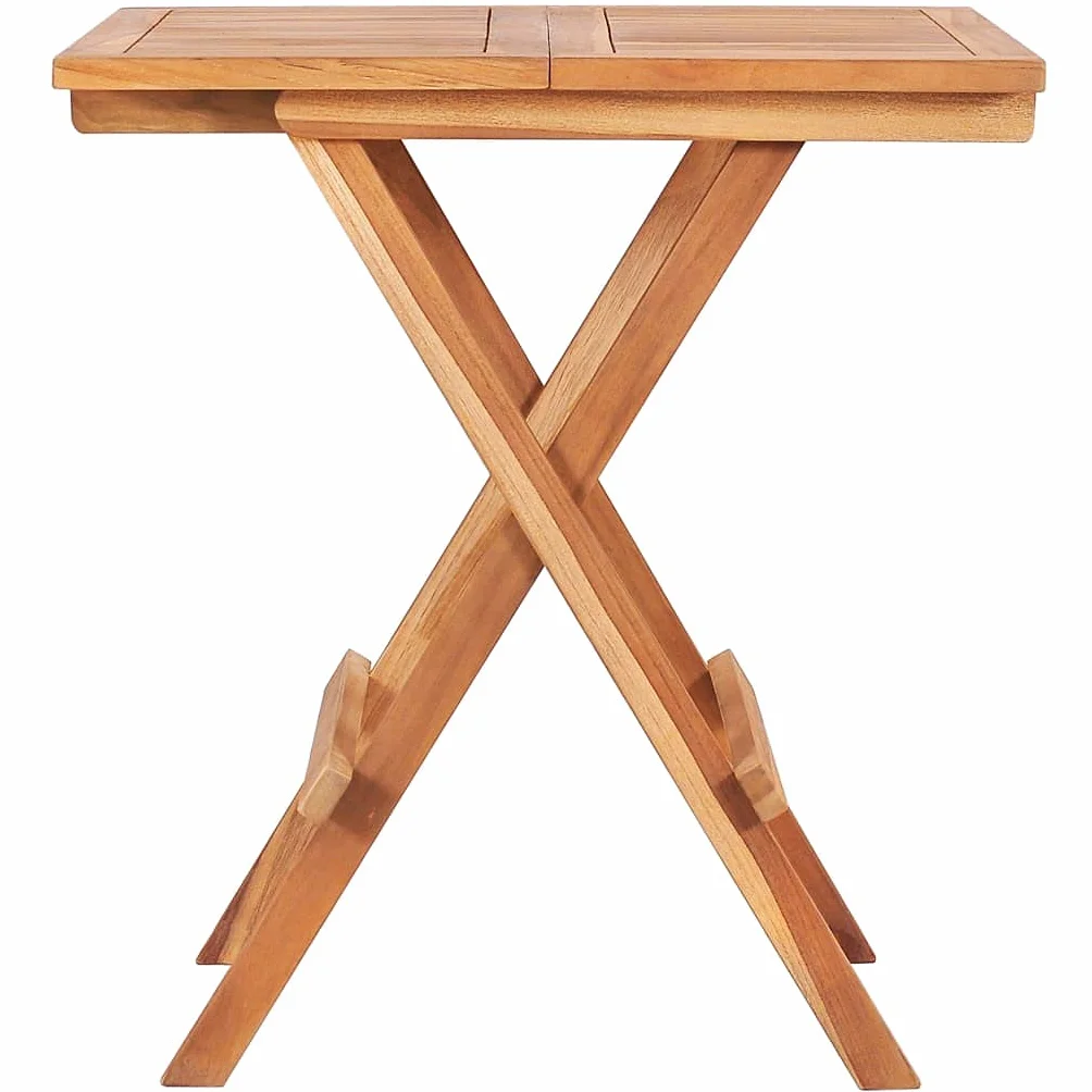 vidaXL Składany stolik bistro, 60x60x65 cm, lite drewno tekowe