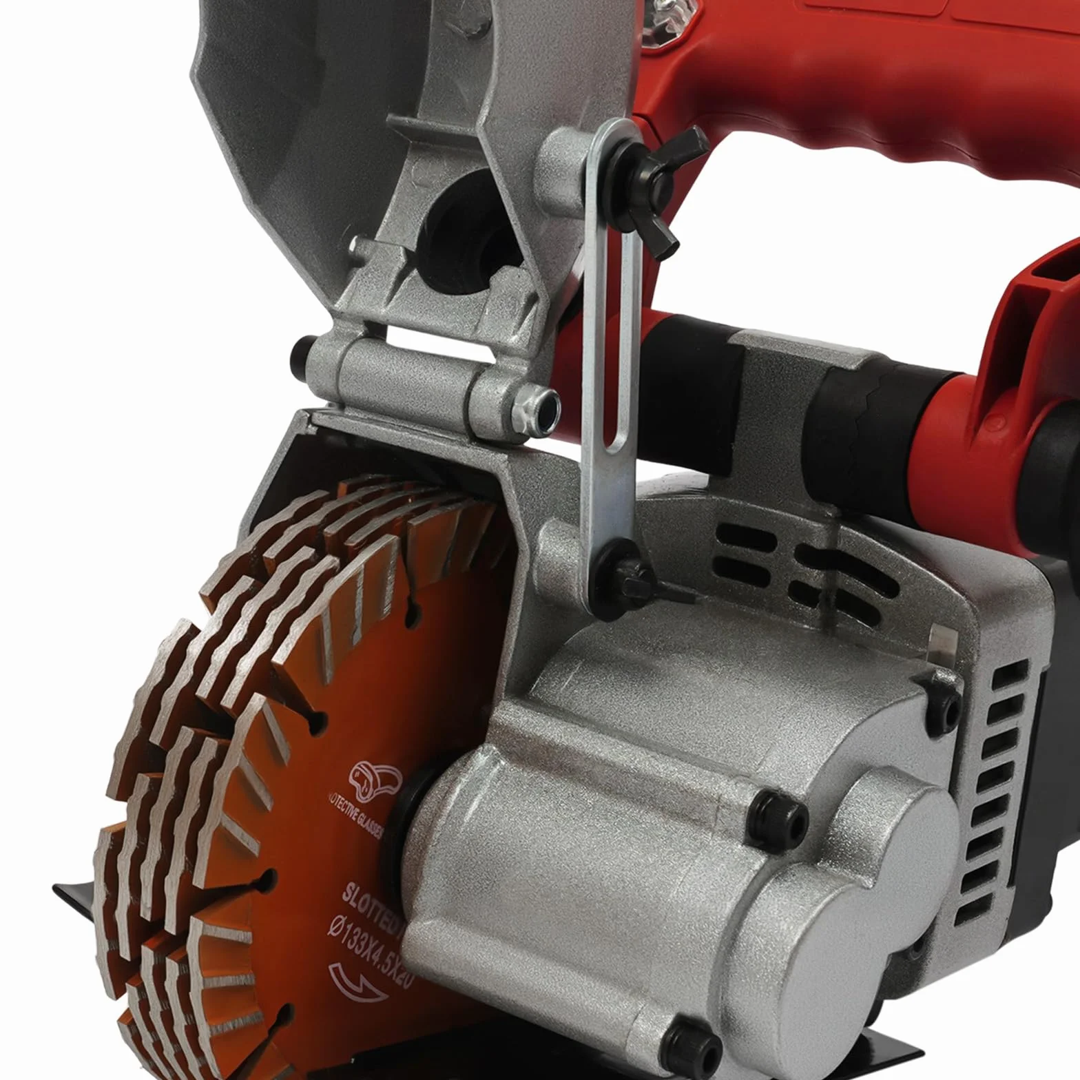 Bruzdownica szczelinowa 4800 W, tarcza tnąca Ø 133 mm, frez murowy 6200 obr./min, frez szczelinowy o głębokości 41 mm, elektryczna frezarka do ścian, do marmuru, granitu, betonu