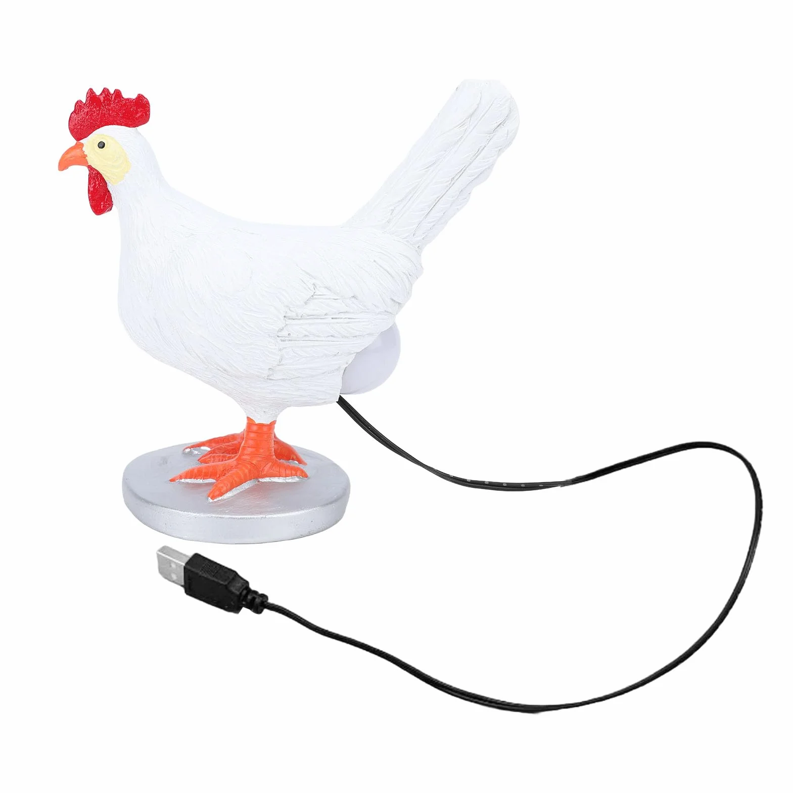 Lampa z Jajkiem Kurzym, Lampka Nocna z żywicy z Jajkiem Kurzym Realistyczna Lampa LED z Jajkiem, Zabawna Lampa Stołowa z Kurczaka, Nowatorska Lampa Znosząca Jaja na Wielkanoc,