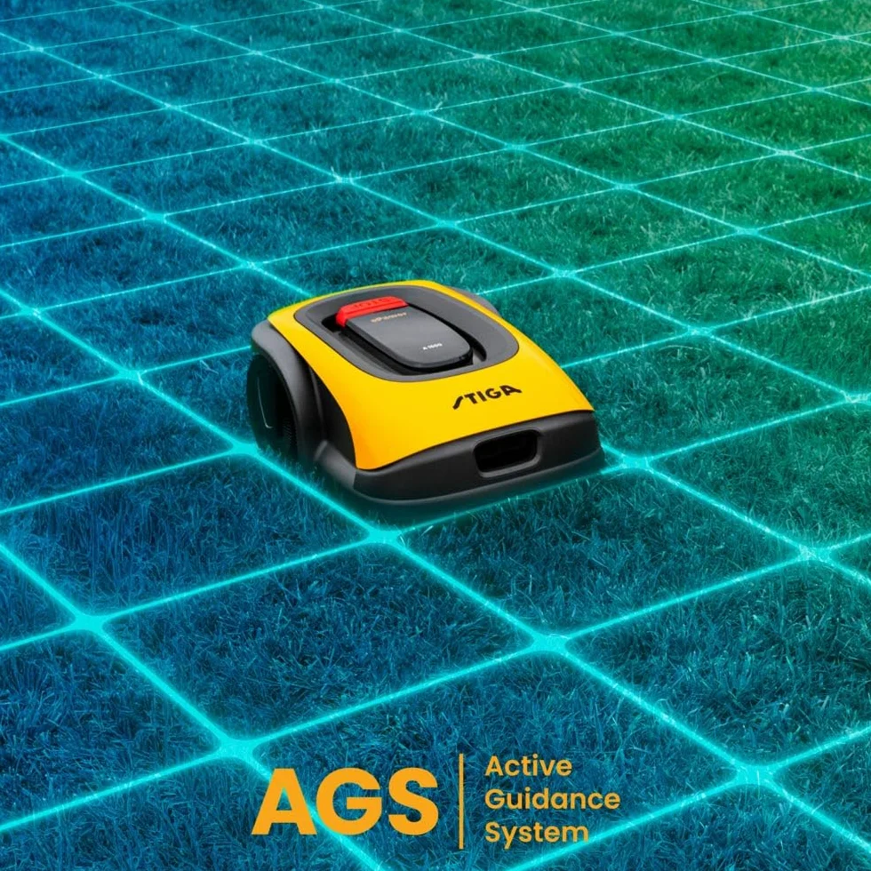 Stiga A500 Autonomiczna kosiarka do trawy , powierzchnia do 500 m², współpracuje z technologią GPS, nachylenie do 45% (24°)