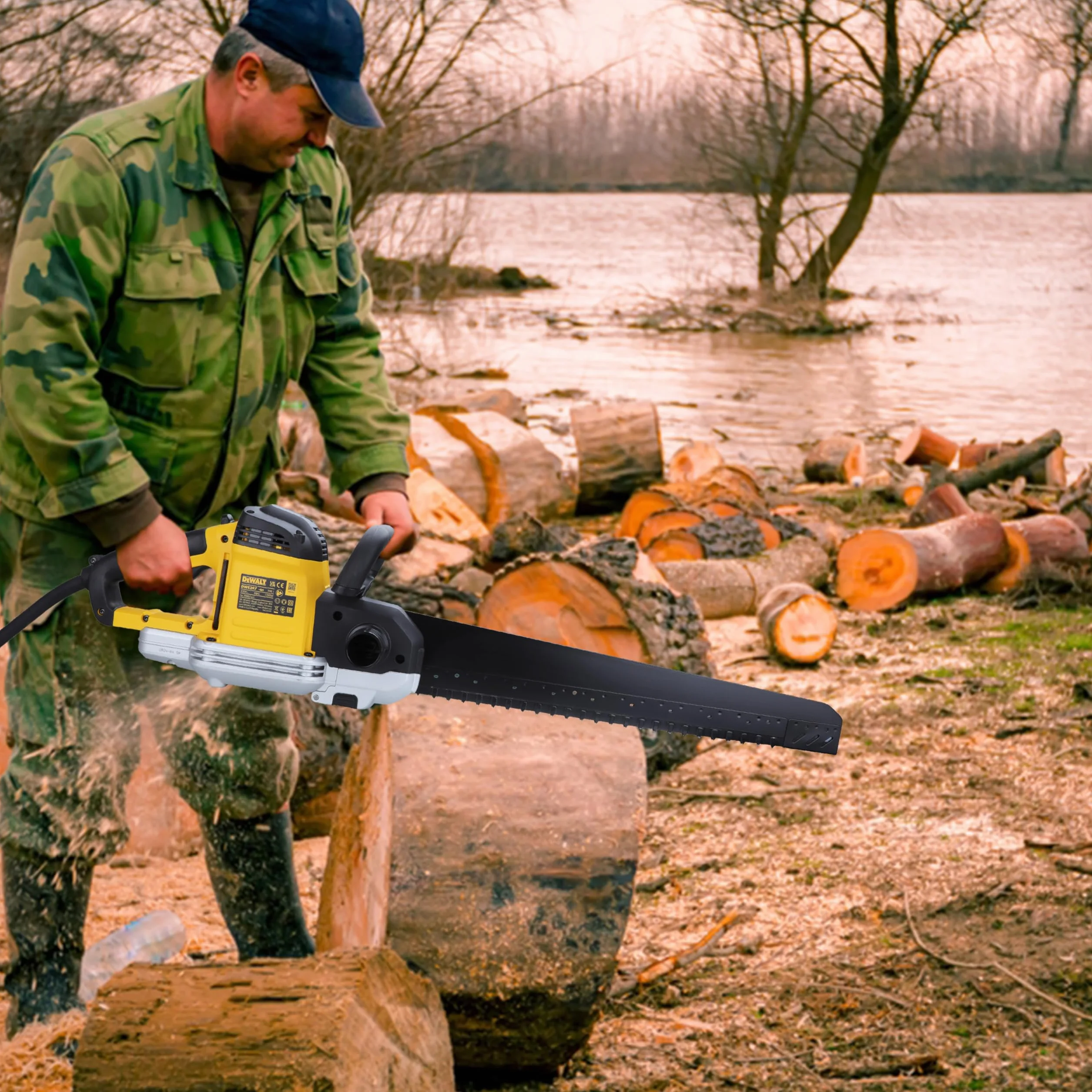 DEWALT, Piła szablasta Alligator do cięcia cegieł typu Poroton (klasa 12), DWE397
