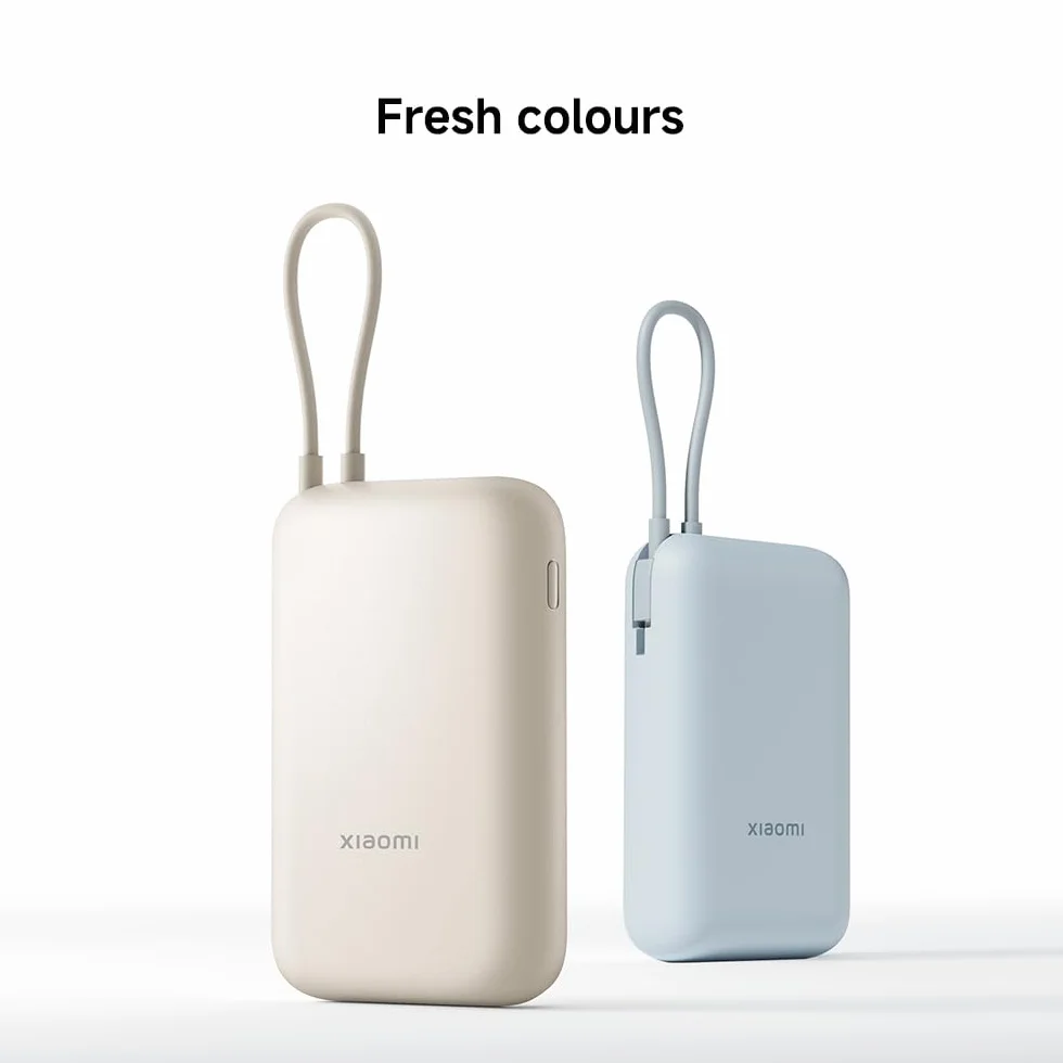 Xiaomi Power Bank 10000mAh (Integrated Cable) Ice Blue GL