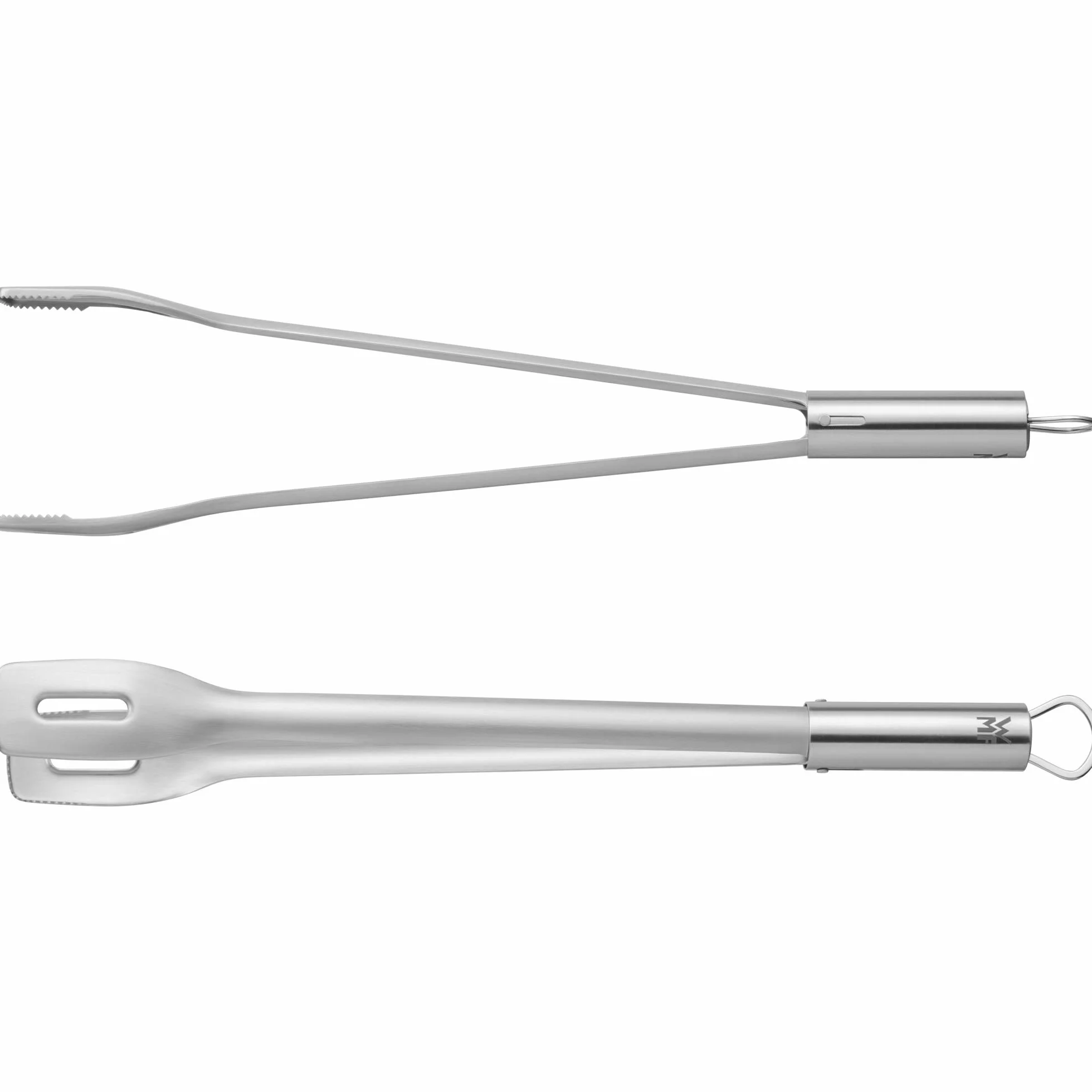 WMF Szczypce do grilla 44 cm stal nierdzewna Cromargan z mechanizmem blokującym