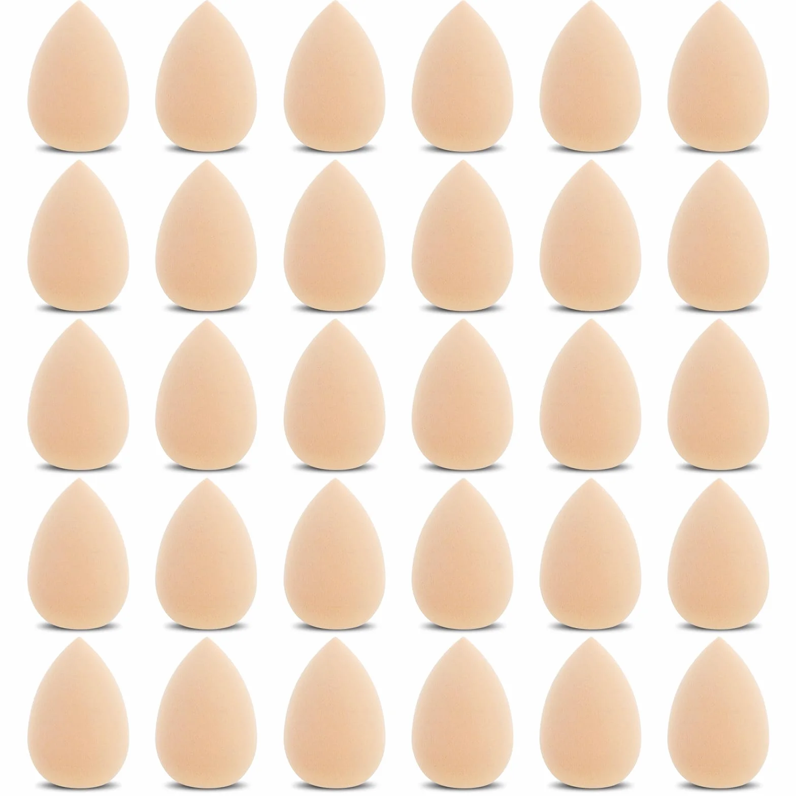 Gjinxi 30 sztuk mini blendera do makijażu, gąbka do makijażu, do makijażu, blendera, podkładu, puffów, puffów, puffów, puffów, pudru, puffów, gąbek kosmetycznych