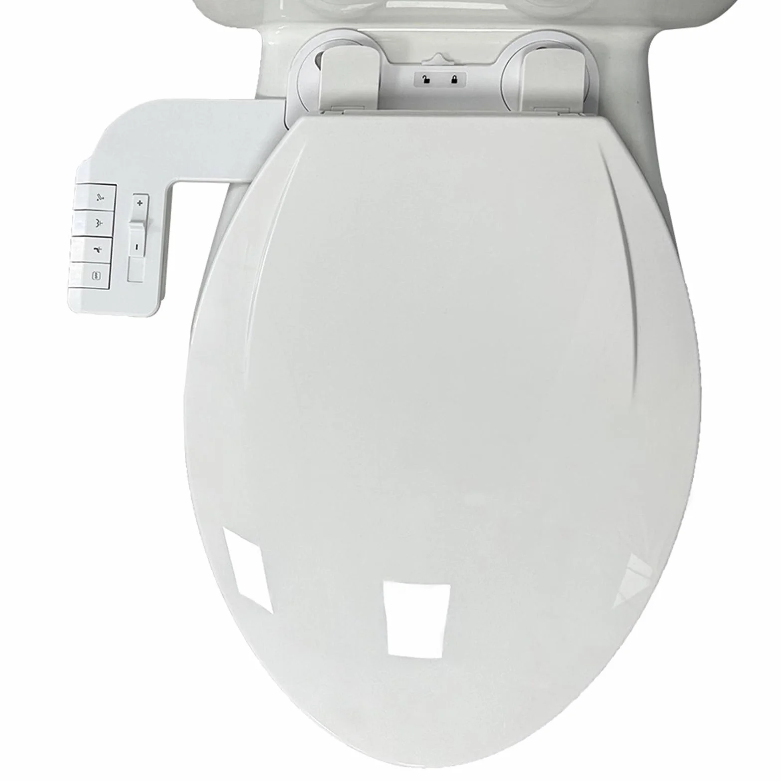 Podkładka bidetowa do toalety z dwoma wylotami i regulowanym ciśnieniem wody, w tym metalowy wąż ABS konstrukcja łatwa instalacja ręczny bidet posypka