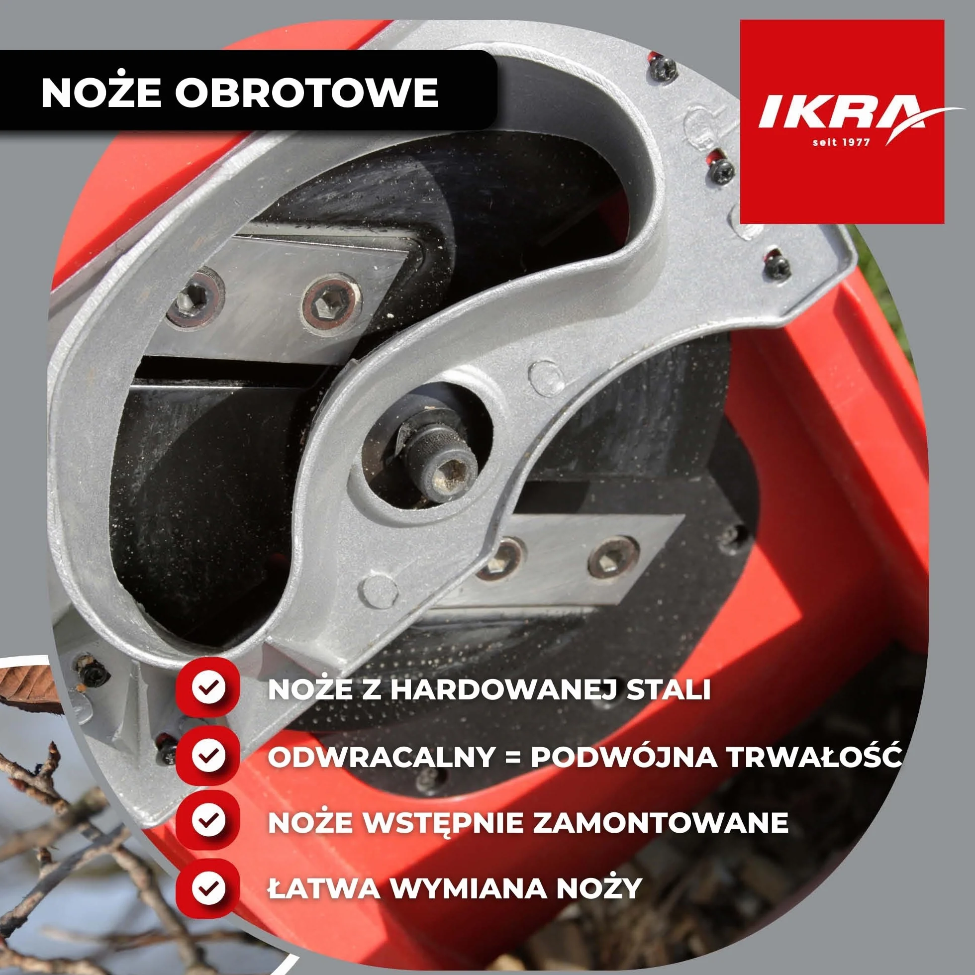 IKRA rozdrabniacz ogrodowy IMH 2500 rębak elektryczna