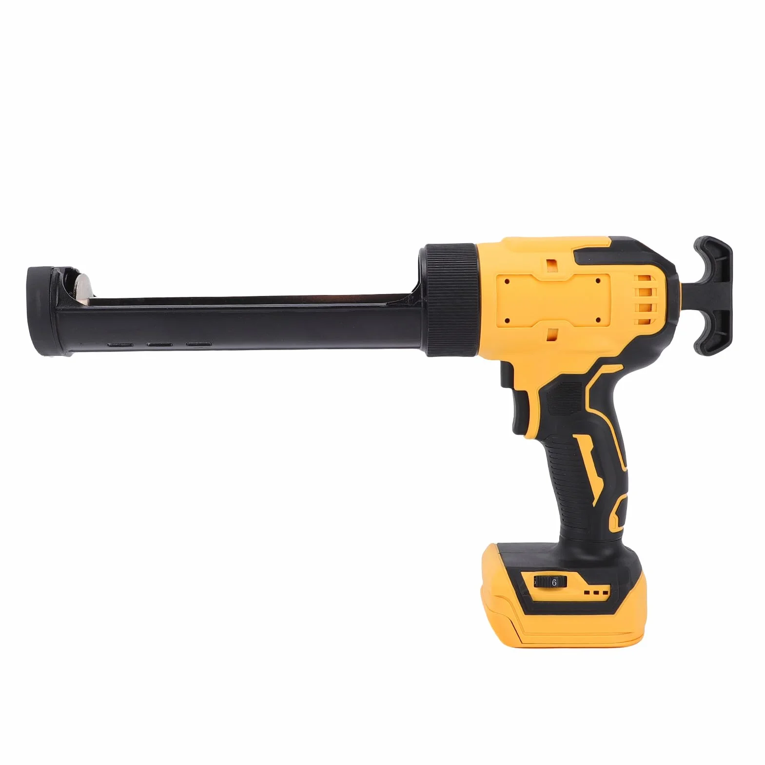 AUNMAS Elektryczny Pistolet do Uszczelniania, Bezprzewodowy Pistolet do Uszczelniania ABS z 6-biegowym Wyświetlaczem Cyfrowym LED Światło 250 Kg Ciśnienie Okien Wypełnianie ścian Naprawa Domowa dla