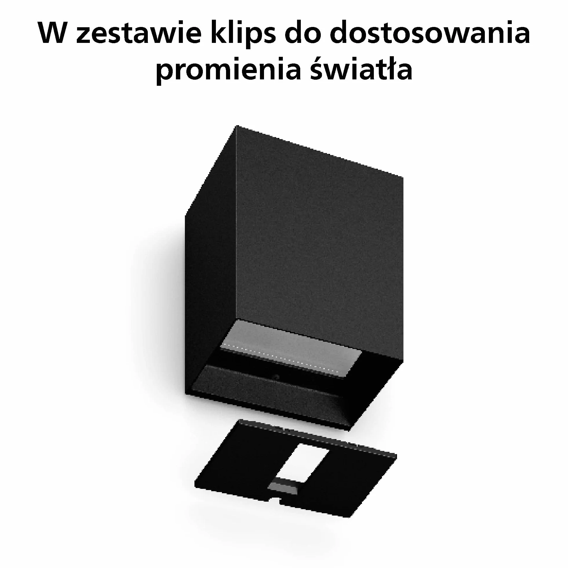 Philips Hue Resonate White and Color Ambiance Zewnętrzna Lampa Ścienna LED, Czarna, 16 mln Kolorów, Możliwość Przyciemniania, Sterowanie Aplikacją