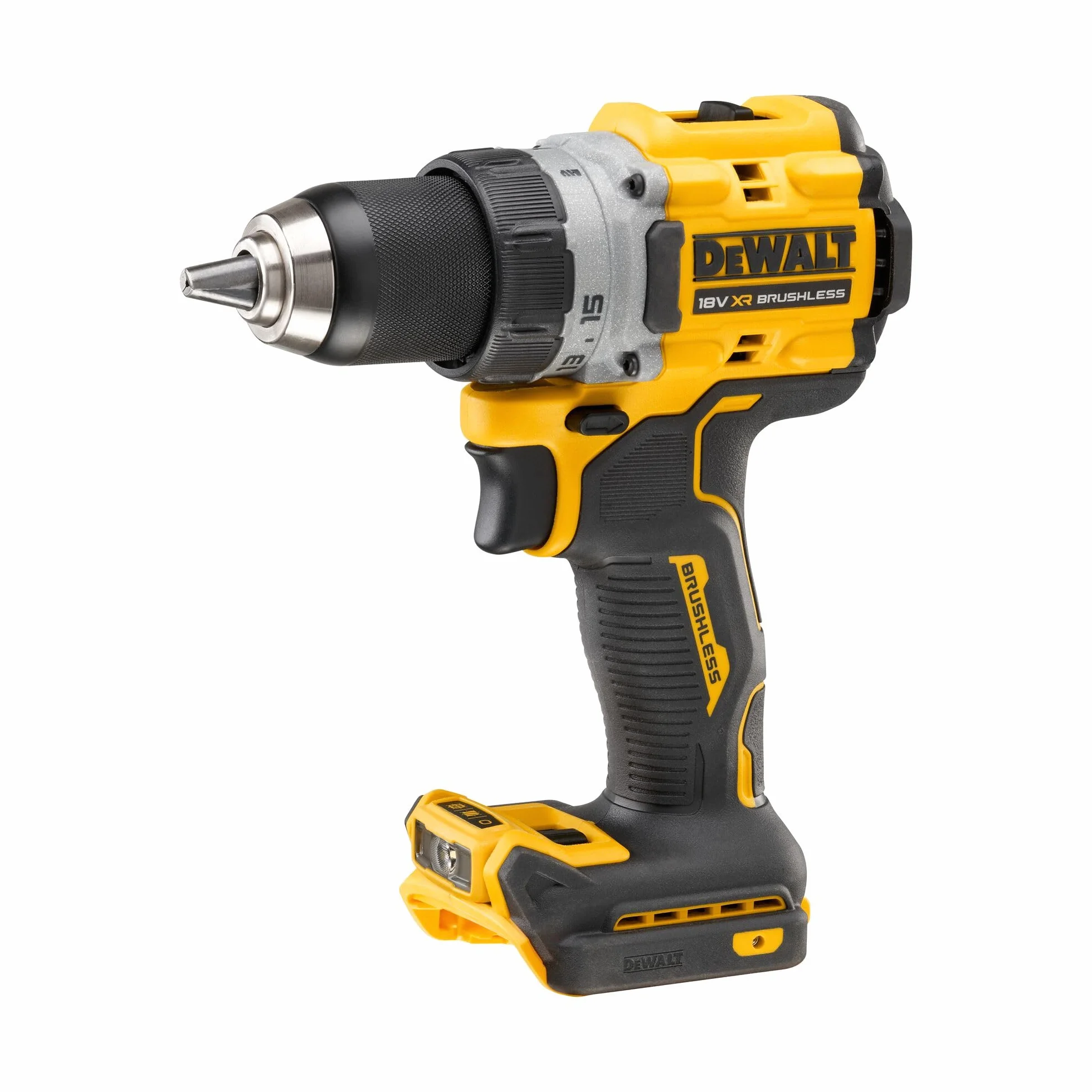 Dewalt 18 V 2-biegowa wiertarko-wkrętarka akumulatorowa DCD800NT (mocna 2-biegowa przekładnia w pełni metalowa, silnik bezszczotkowy, szybkozaciskowy uchwyt wiertarski 13 mm, lampa LED, w zestawie