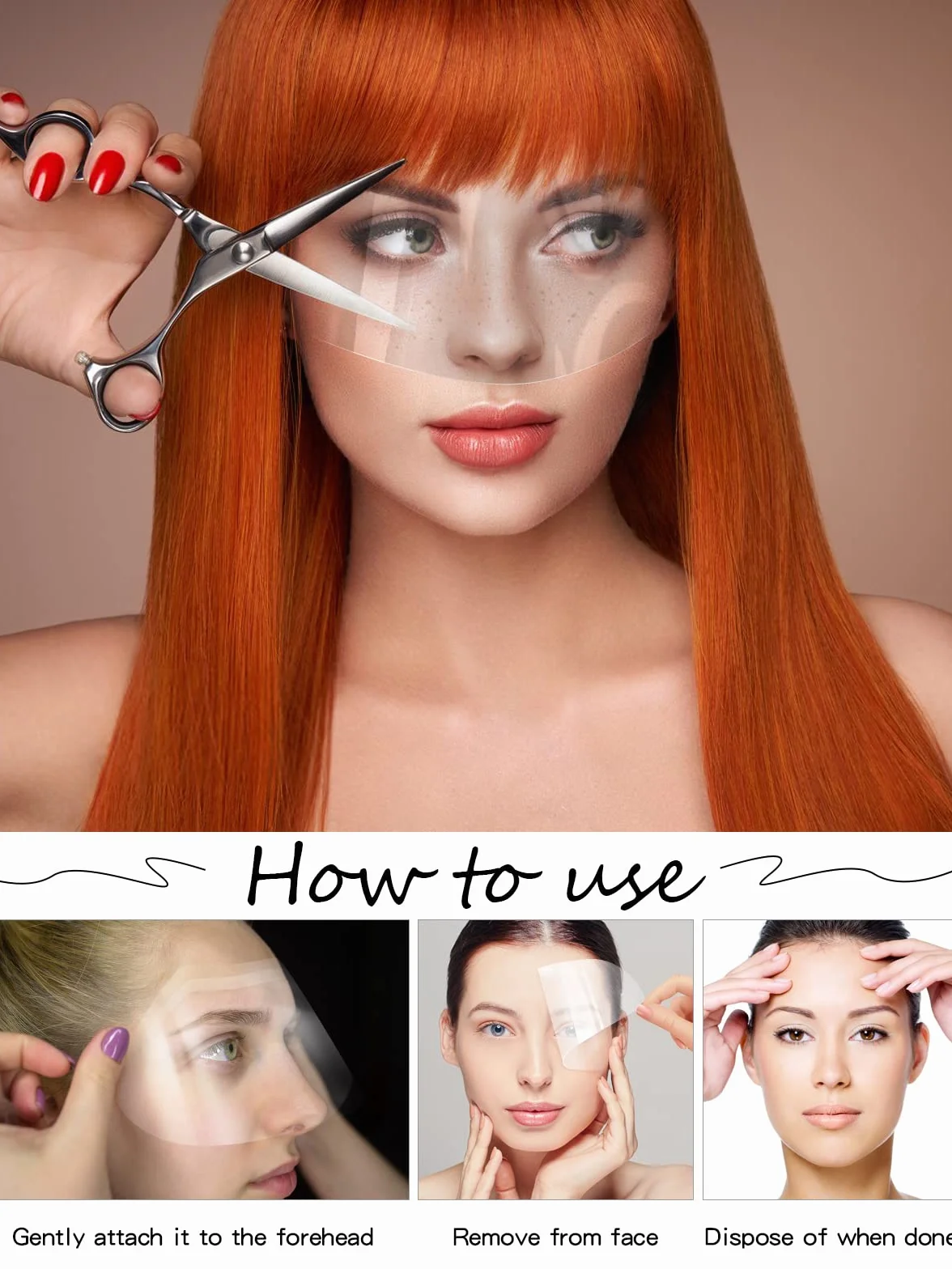 EBANKU Microblading Shower Face Shields Visors, Jednorazowe Osłony Twarzy Maski do Makijażu Osłona Oczu do Lakierów do Włosów i Przedłużania Rzęs Pielęgnacja po Operacji Powiek (100 szt.)