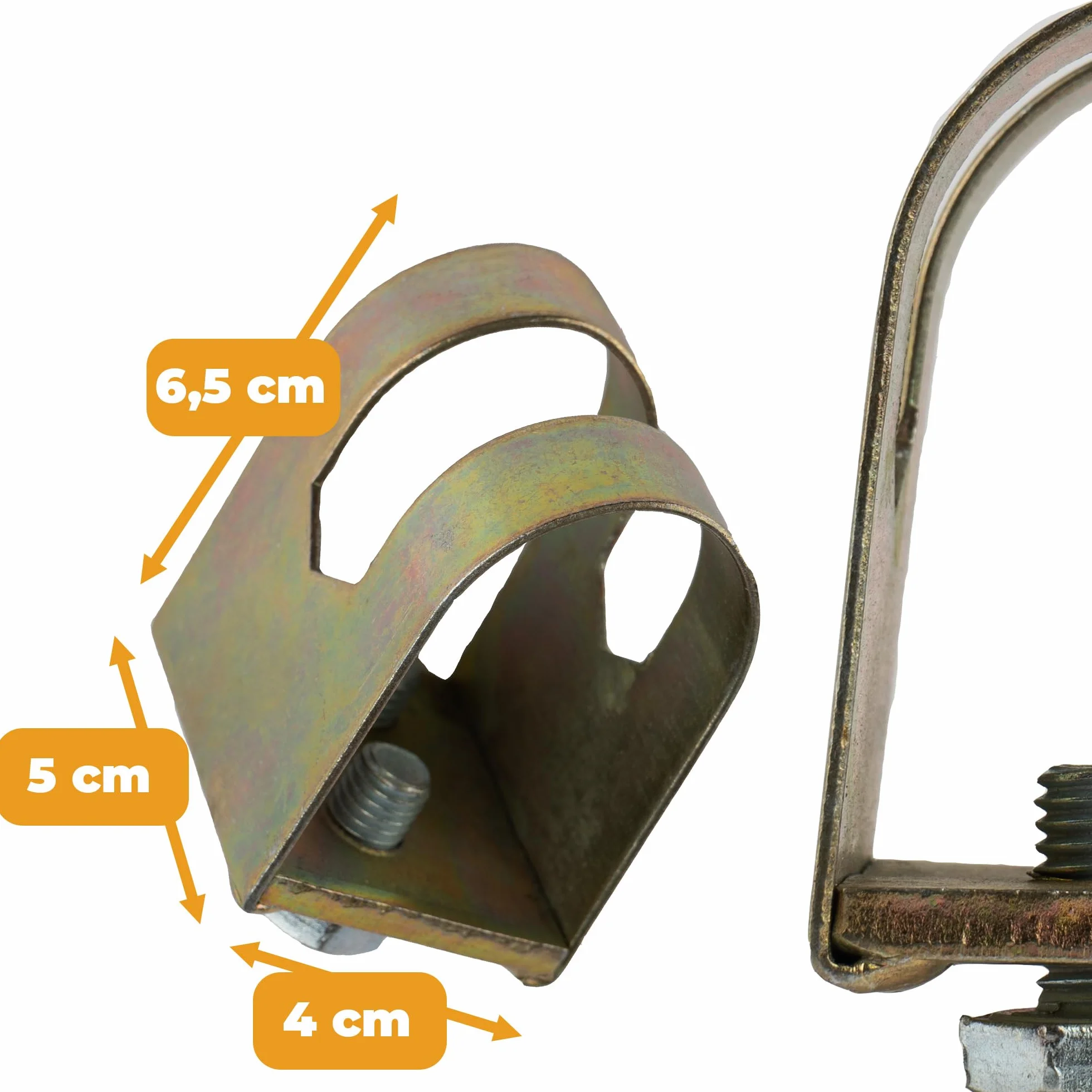Pierścień Stalowy do Kosy Ręcznej 4x5x6,5 cm Obejma na Klin Stabilizator Mocowanie