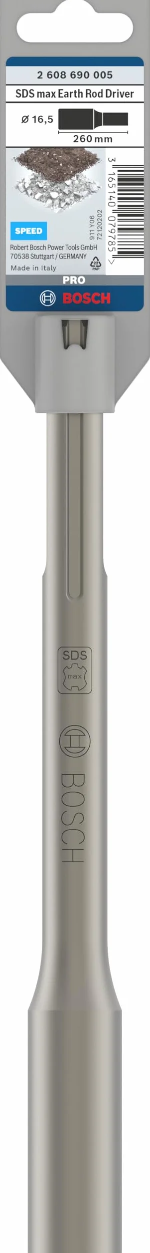 Bosch 1x PRO SDS max Earth Rod Driver (do Gleba, Żwir, Ø mm, Professional Akcesoria Wiertło do młota, Młot wyburzeniowy)