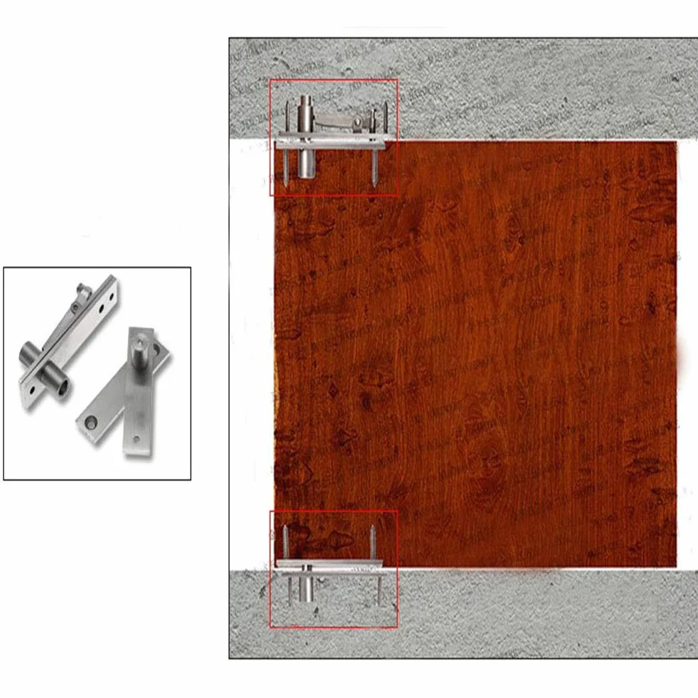 360 stopni obrotowe zawiasy do drzwi obrotowych z solidną stali nierdzewnej z wkrętami mocującymi (130 x 25 mm)