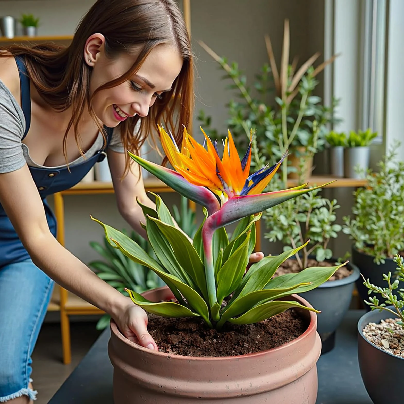 Organiczna mieszanka gleby doniczkowej Bird of Paradise 1L do roślin doniczkowych