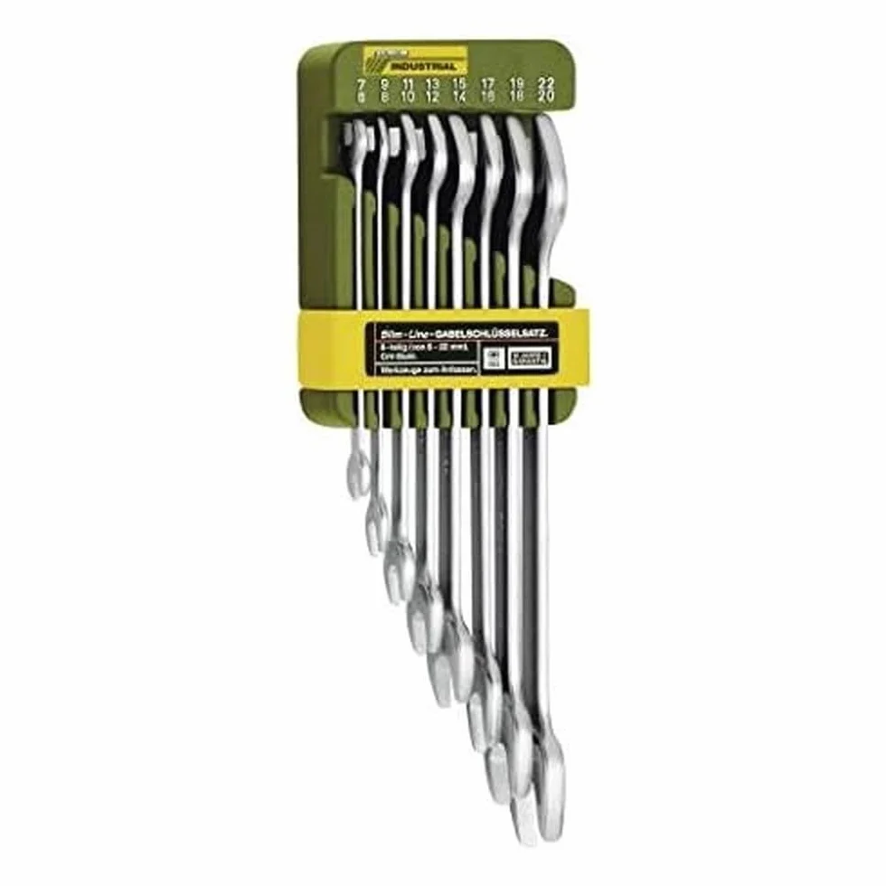 Proxxon 23800 podwójny klucz płaski, zestaw od 6 x 7 do 20 x 22 mm, 8-częściowy zestaw
