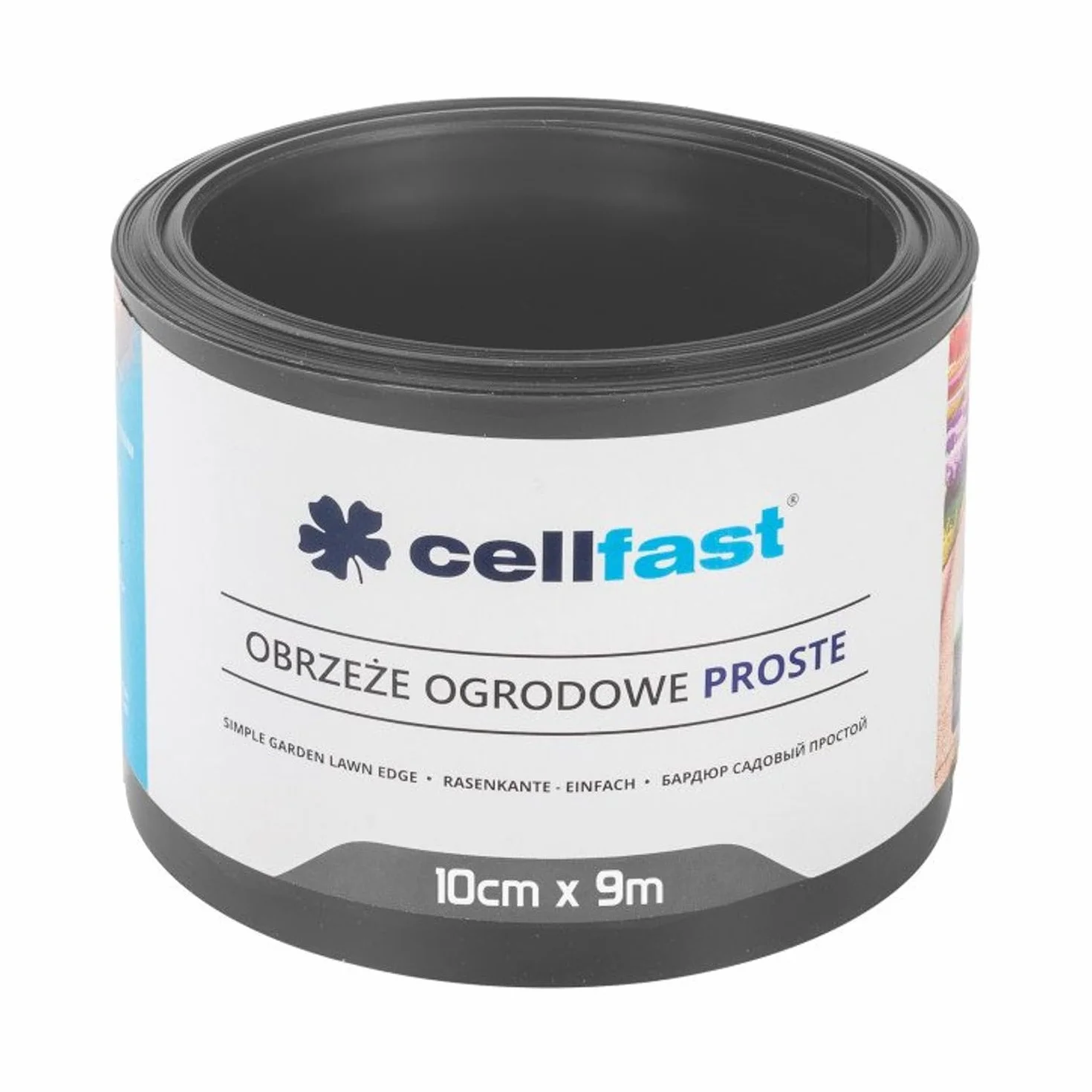 Cellfast Obrzeże Ogrodowe Wodoodporne Elastyczne 10 cm x 9,0 m Grafitowe