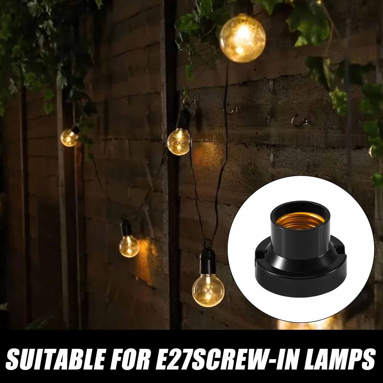 Joycabin 10 sztuk oprawek E27 do lamp w stylu vintage do przykręcenia żarówki oprawka do żarówek, lamp halogenowych