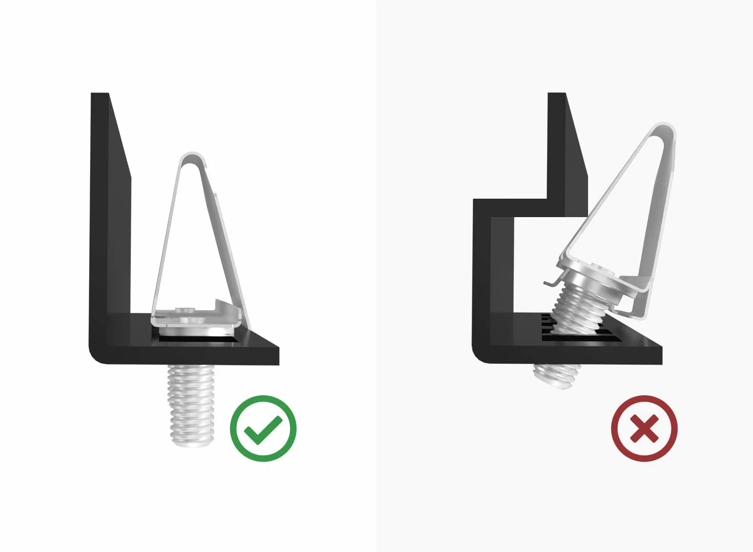 /dev/mount 50-Pack - Alternatywa dla nakrętek klatkowych od PATCHBOX, zamiennik śrub 19" rackowych szyn serwerowych, łatwiejszy i szybszy niż nakrętki klatkowe M6 do montażu sprzętu w serwerowni