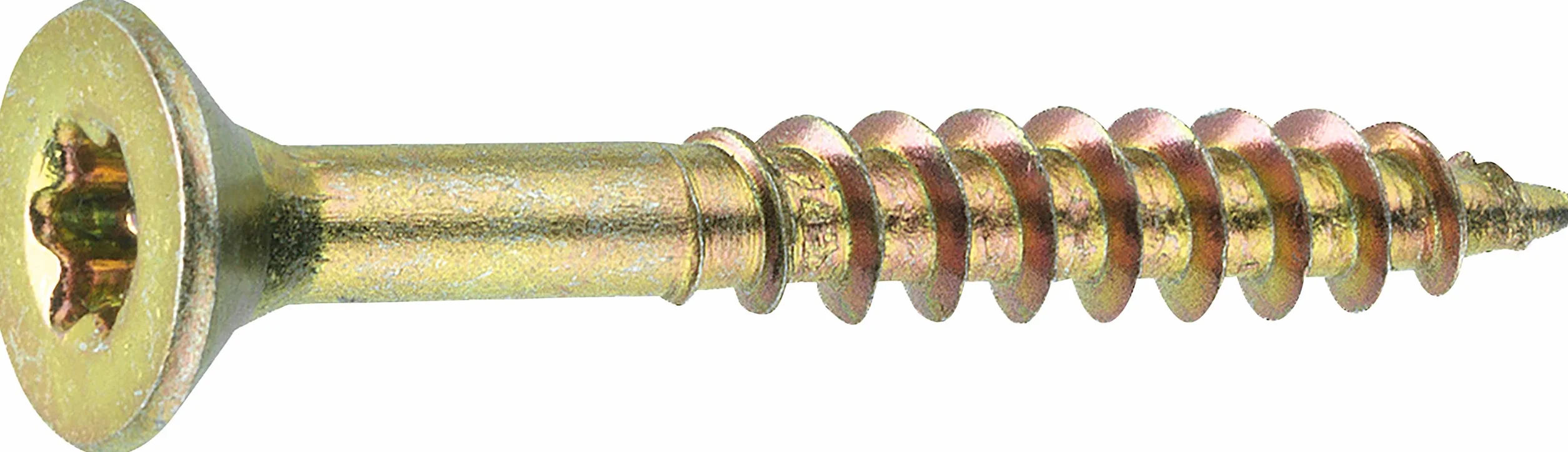 Connex Uniwersalne śruby 6,0 x 100 mm – 85 sztuk w zestawie – łeb stożkowy – napęd TX Torx – gwint częściowy – ocynkowany na żółto/zestaw śrub/wiadro śrubowe / B30197