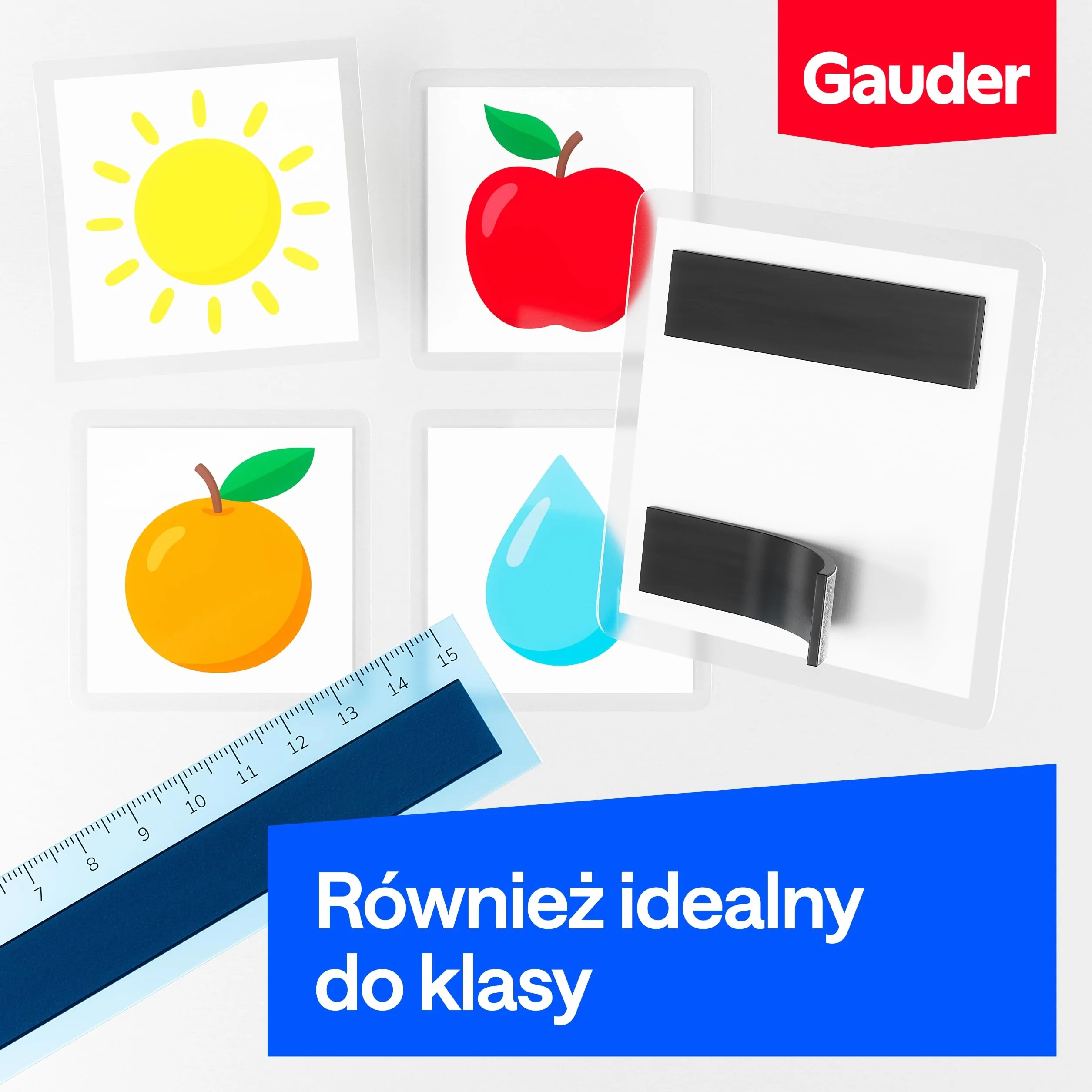 GAUDER Taśma Magnetyczna z Klejem 3M - Samoprzylepny Pasek Magnetyczny do Cięcia - Mocny Magnes z Wysoką Przyczepnością i Trwałą Warstwą 3M (3 m x 15 mm)