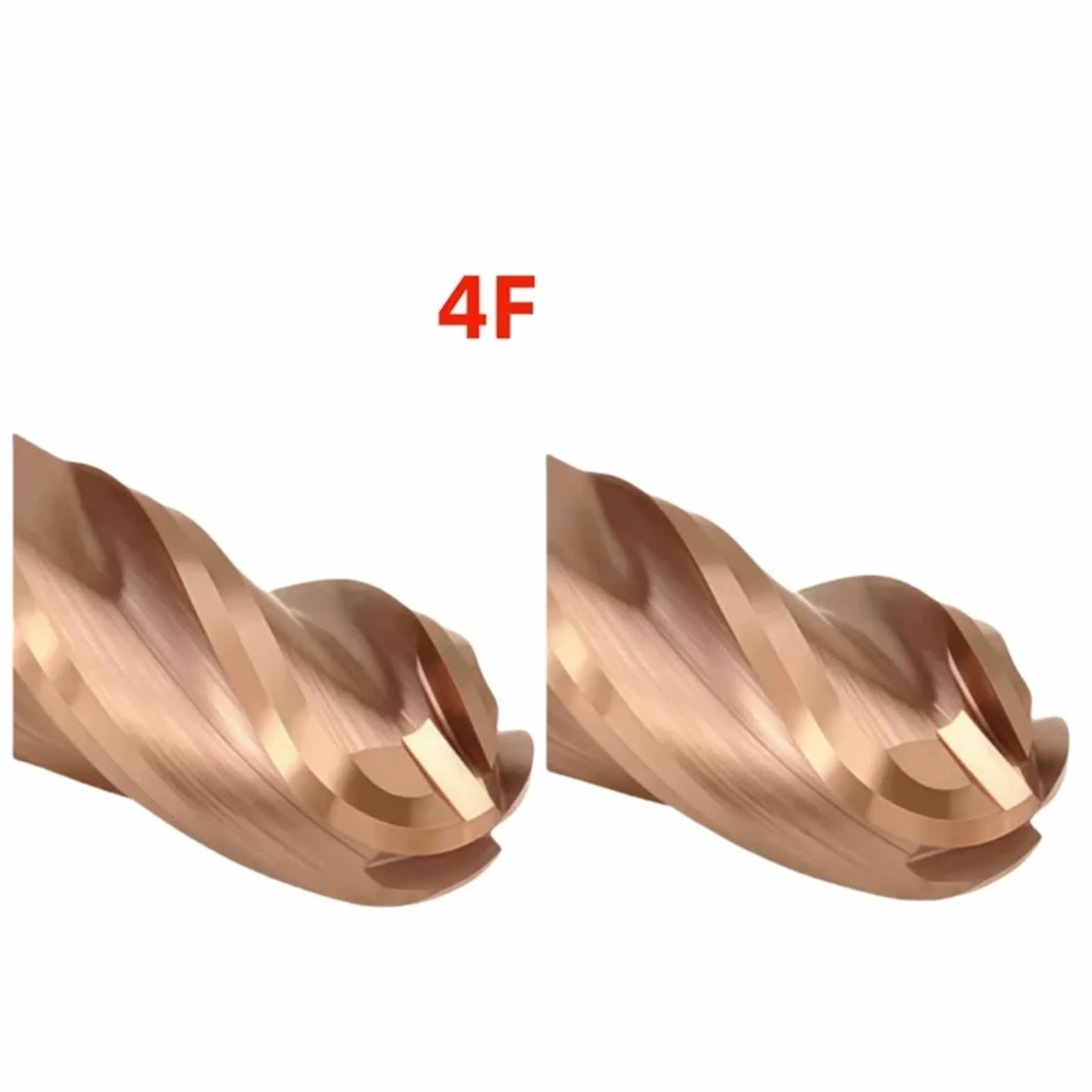 Końcówka z węglików spiekanych HRC55 4-ostrzowa powlekana stal wolframowa frez do stali nierdzewnej 3 4 5 6 8 10 12 14 16 18 20 mm (R8x32xD16x100)