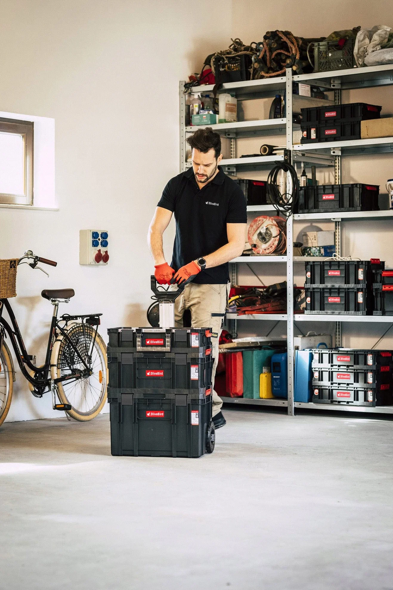 6 W 1 Xl Wózek Warsztatowy Roll Box Walizka Narzędziowa Mobilna Walizka Warsztatowa, Zestaw Narzędziowy Z Plastikowymi Szufladami Walizka Narzędziowa Na Kółkach