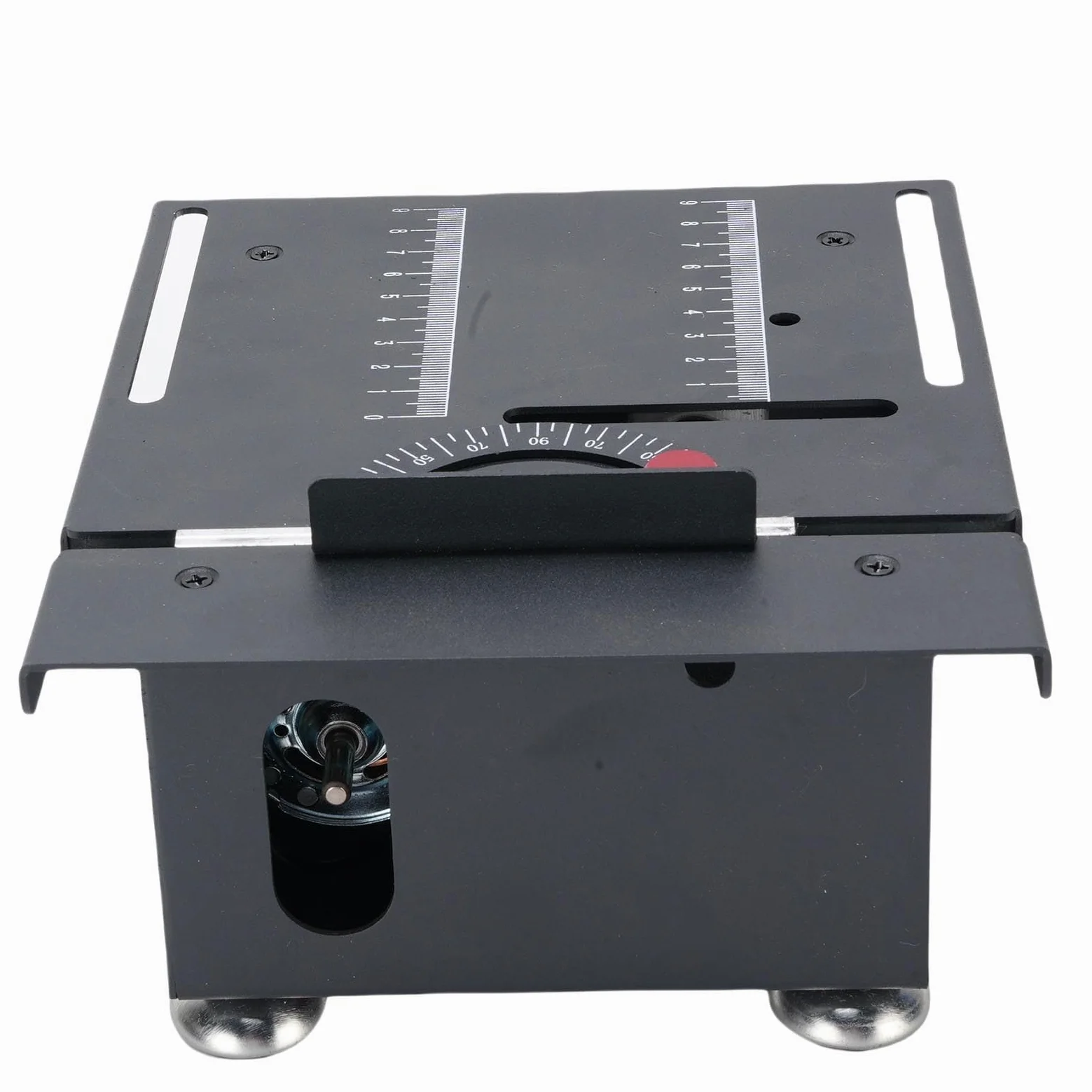 Hyuduo Mini Wieloskładnikowy Piła Stołowa, prędkość i Kąt Prędkości Prędkości i Kąta 100 W Regulowany 16 Mm głębokość Cięcia, Siedem Prędkości Zasilacza do (wtyczka UE)