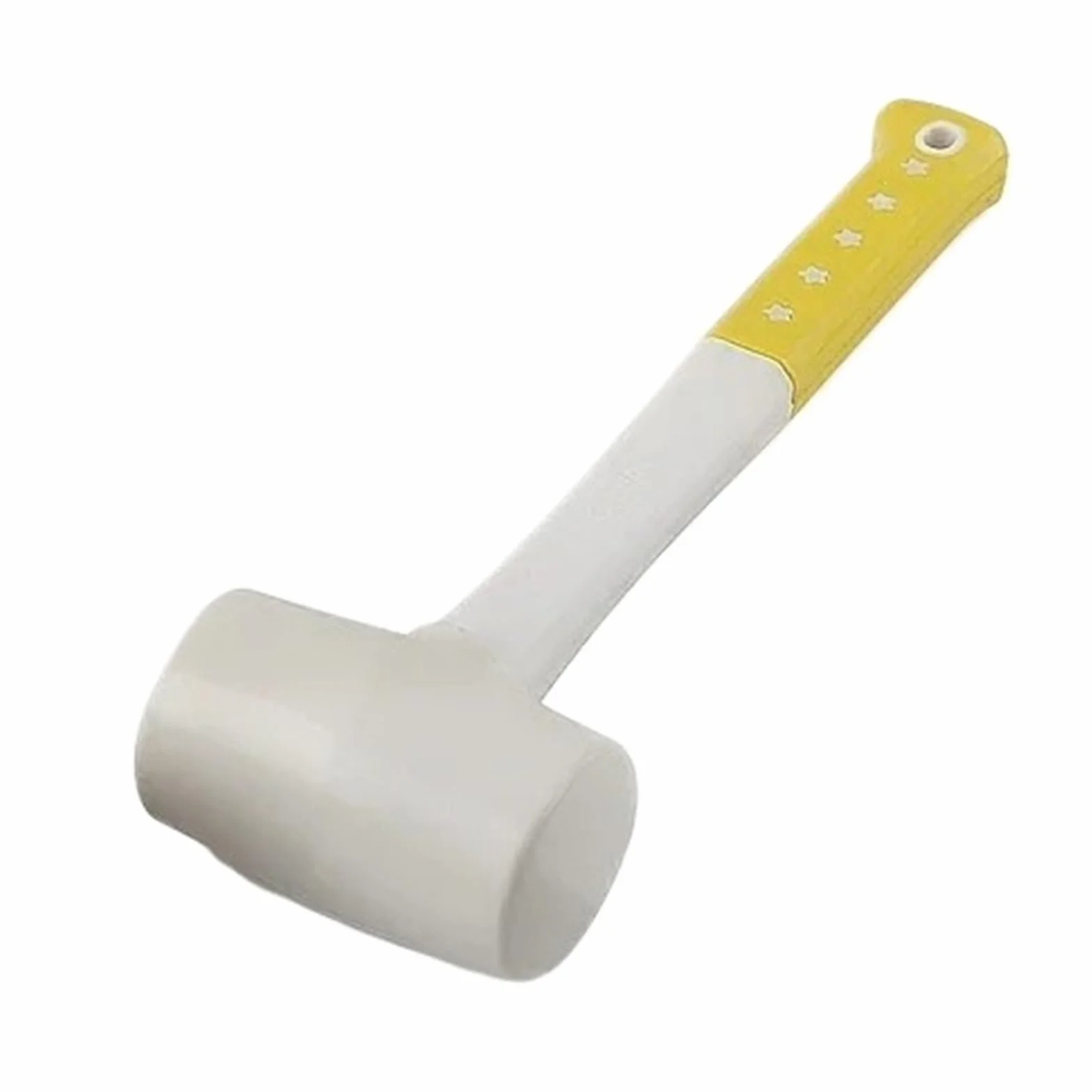 młotek gumowy， 1 szt. Wytrzymały biały gumowy młotek do montażu płytek ceramicznych, kleju plastikowego, 55 mm, 60, 70 średnicy z uchwytem antypoślizgowym(60mm Diameter)