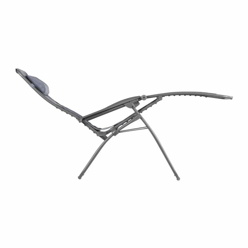 Lafuma MOBILIER Relaksyjny RSXA Clip, Batyline Ocean, stal tytanowa