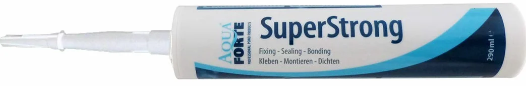AquaForte Elastyczny klej do stawu i akwarium I Superstrong MS Polymer, 290 ml, przezroczysty, po prostu wszystko uszczelnia, nadaje się m.in. do EPDM i PCW, przykleja się również pod wodą, 22,0 x 6,3