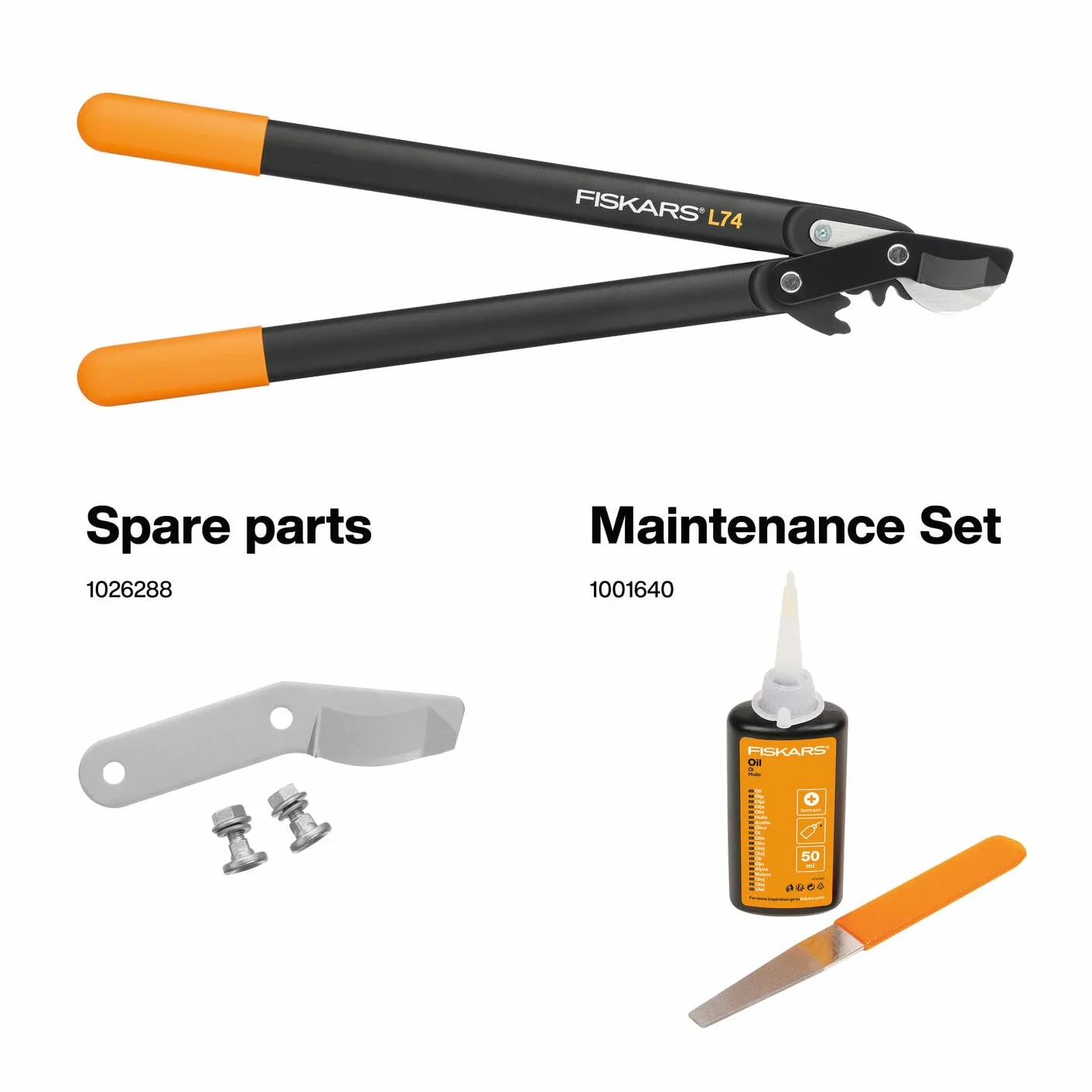 Fiskars Powergear Sekator L74, Czarny, Ø 3,8 cm
