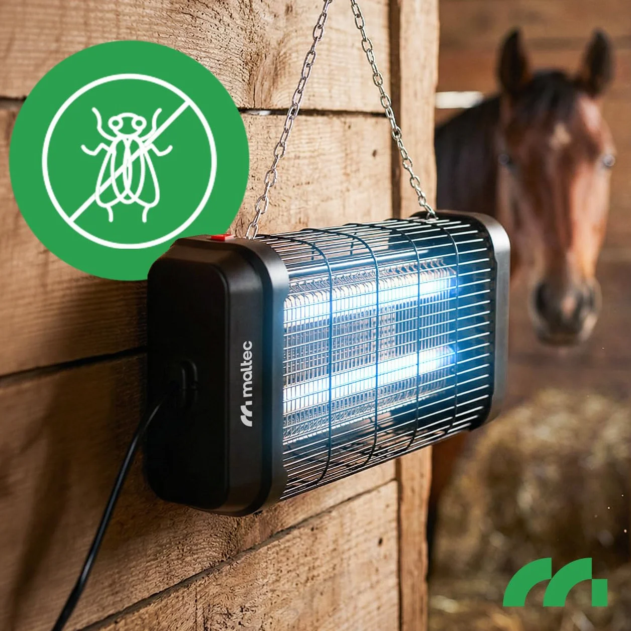 Lampa owadobójcza, lampa przeciw owadom, lampa MalTec 20 W, elektryczna, 3800 V, pułapka na muchy ze światłem UV