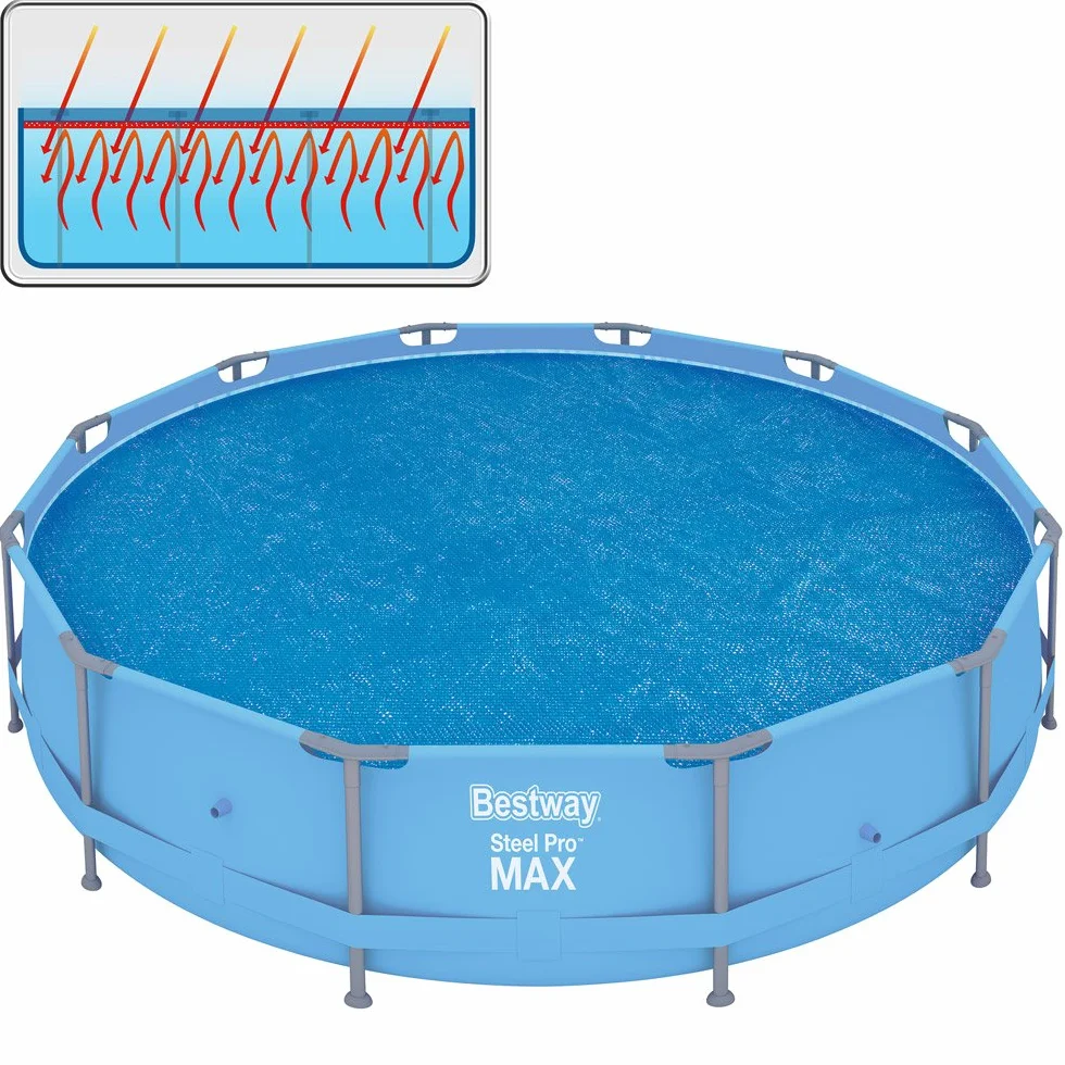 Bestway Flowclear plandeka solarna do basenów 366 cm Fast Set Pool Steel Pro MAX