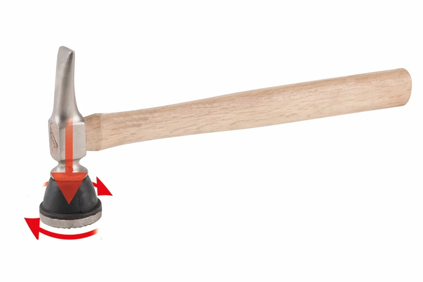 KS Tools 140.2109 Młotek blacharski duży, okrągły/szpic