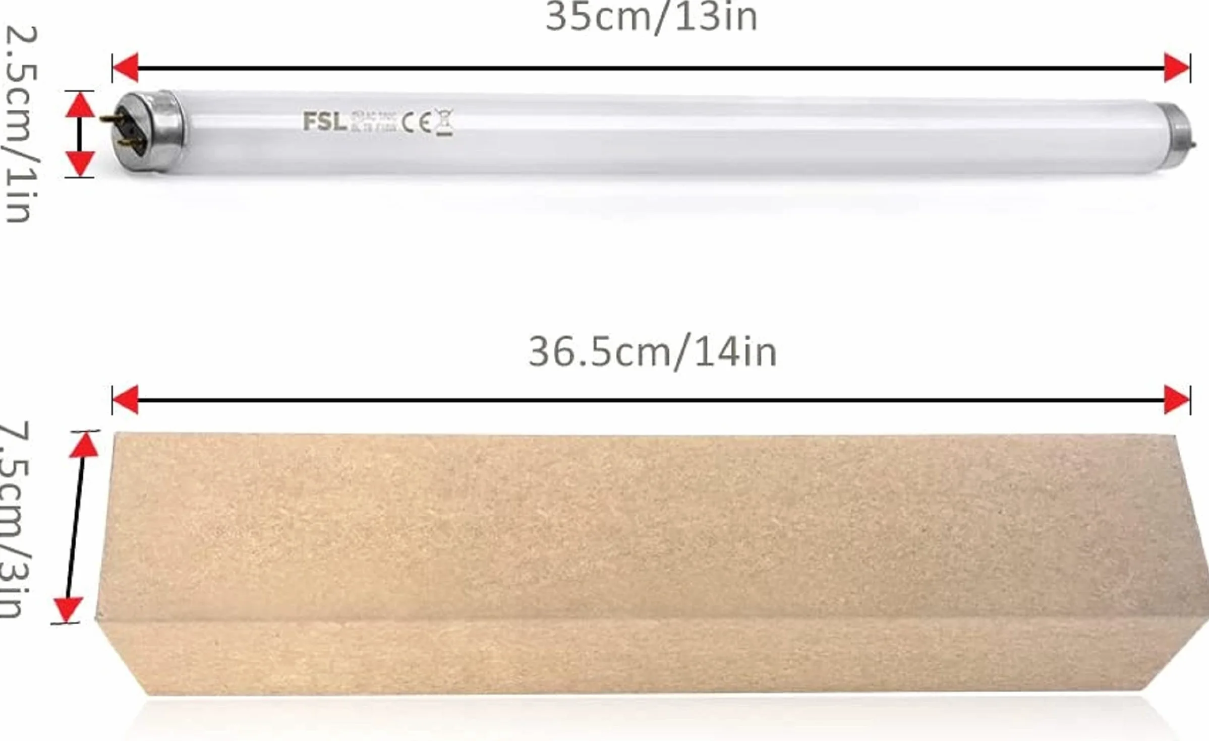 ASPECTEK Wymienna żarówka UV do owadów AC220, 240 V 10 W, 2 sztuki